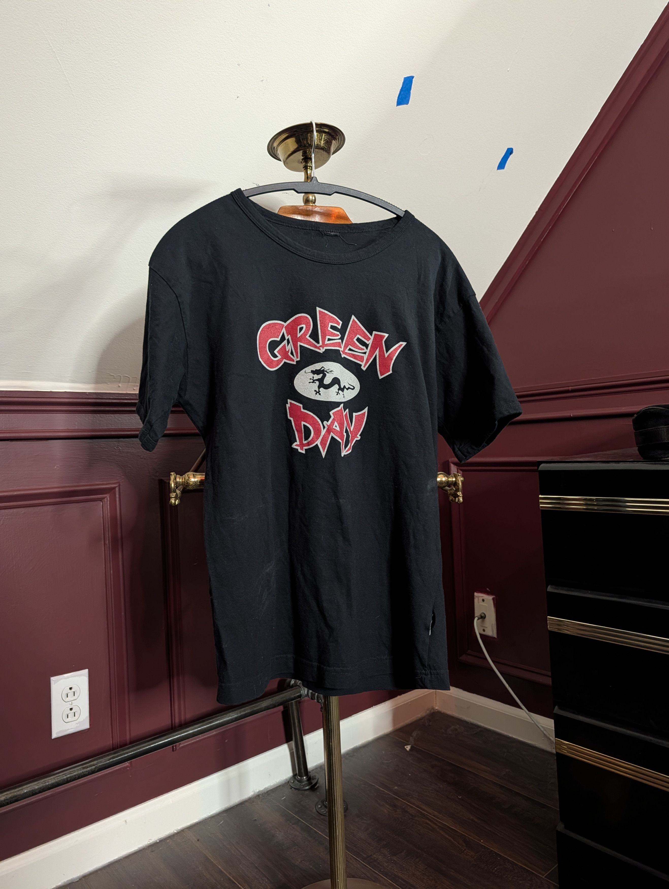 Band Tees GREEN DAY vtg 2002 Pop Disaster dragon logo black t-shirt Size US M / EU 48-50 / 2 - 1 Thumbnail