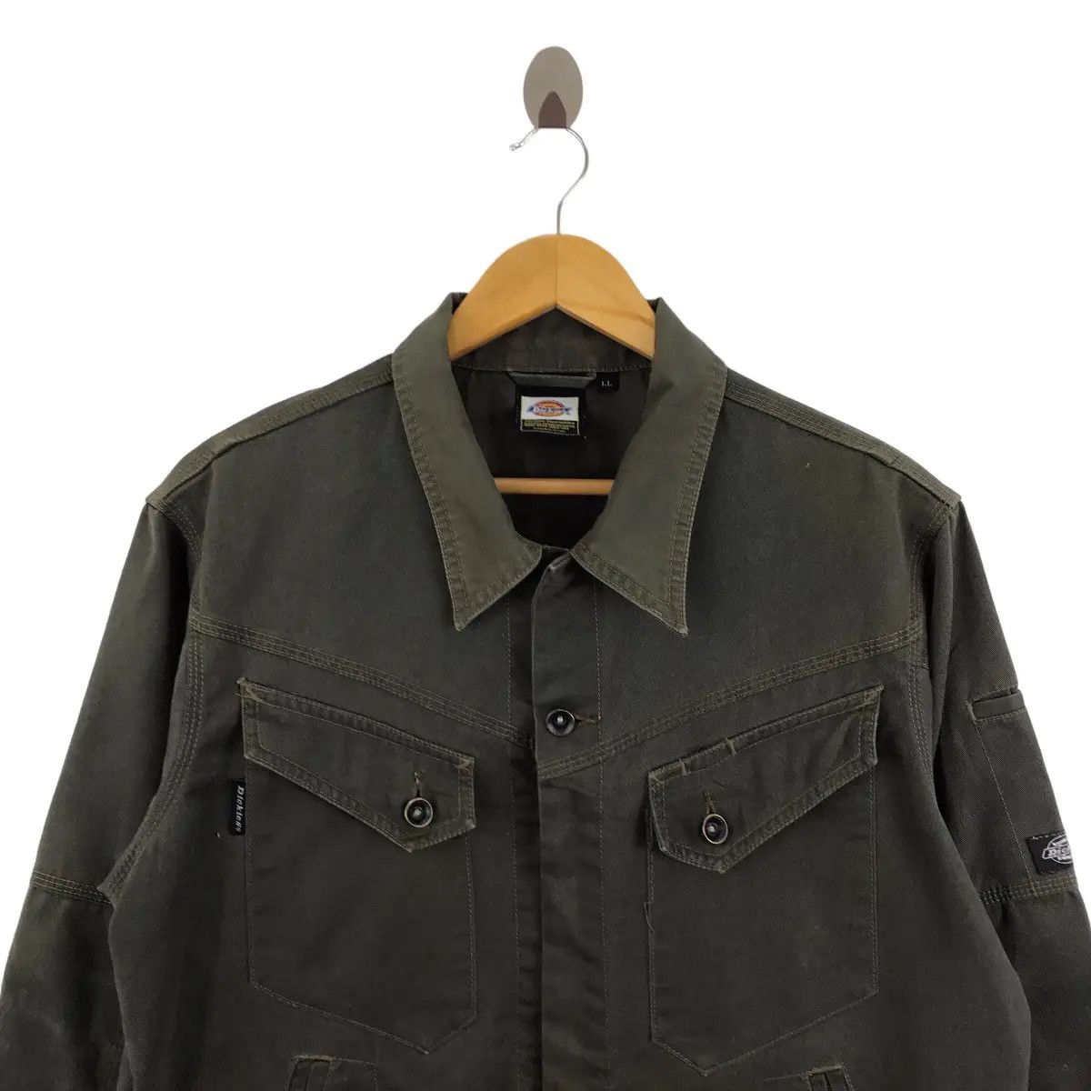 Dickies Vtg DICKIES USA Technical Chore Workwear Denim Jacket Jeans Size US L / EU 52-54 / 3 - 2 Thumbnail