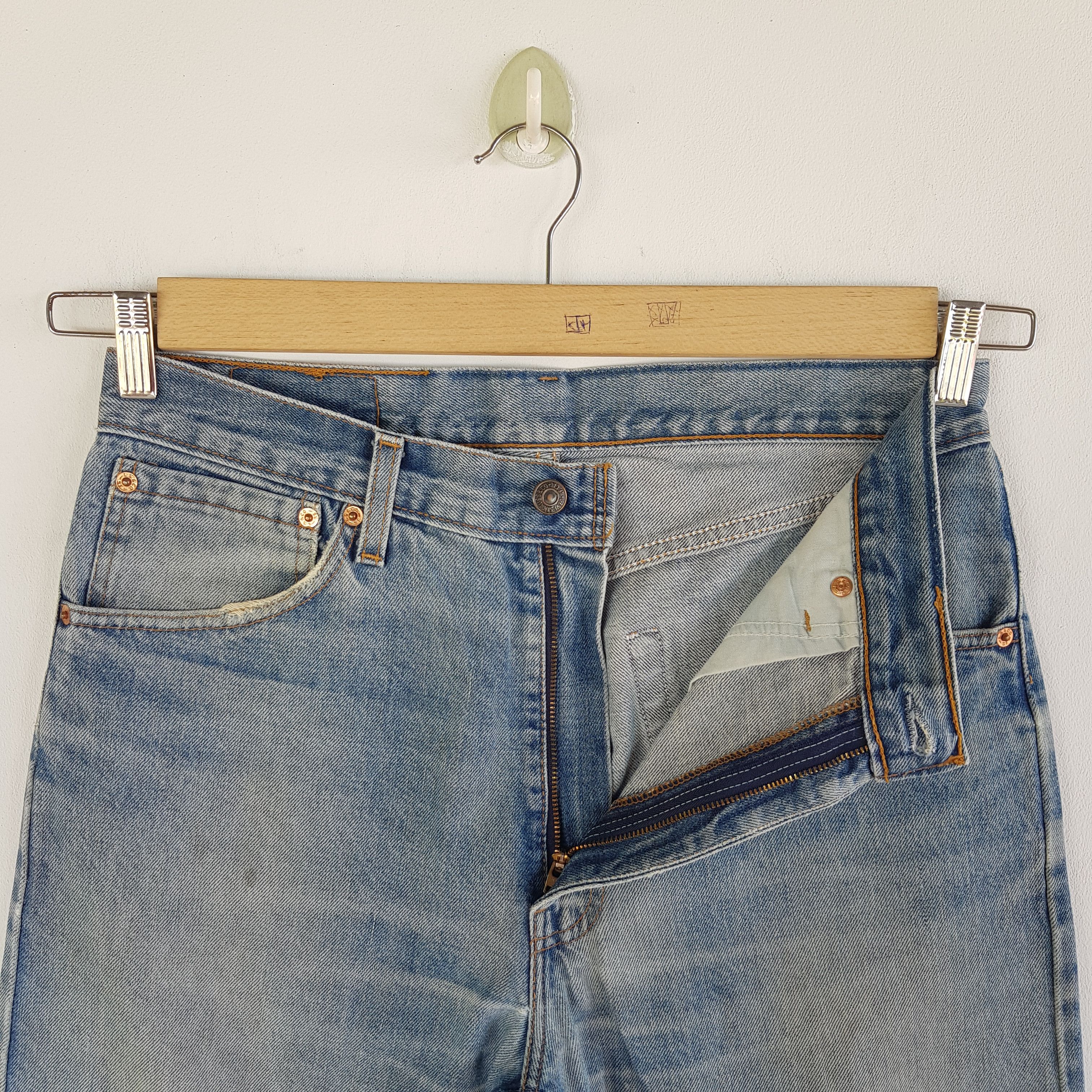 Levi's Vintage Levis Sun Faded Jeans Levi's 521 Light Wash Denim Size US 32 / EU 48 - 6 Thumbnail