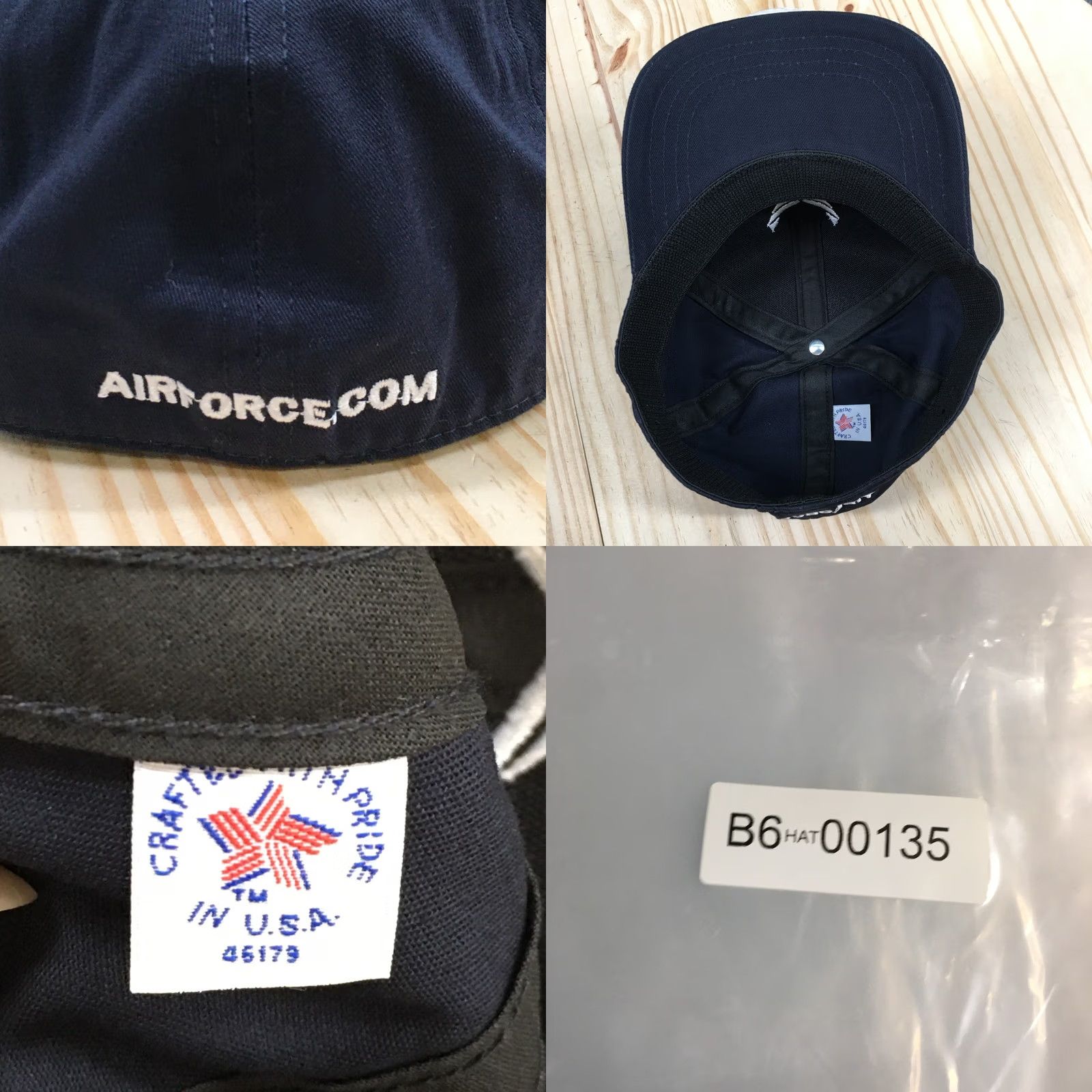 Vintage US Air Force Baseball Cap Unisex Black One Size Fitted Curved Brim Embroidered Size ONE SIZE - 8 Thumbnail