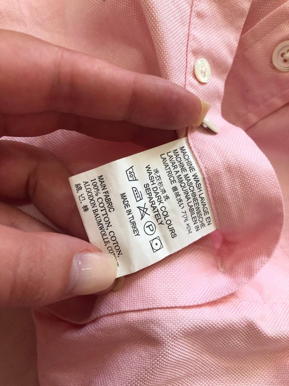 Aquascutum Vintage Aquascutum Pink Classic Fit Long Sleeve Button Shirt Size US XL / EU 56 / 4 - 3 Thumbnail