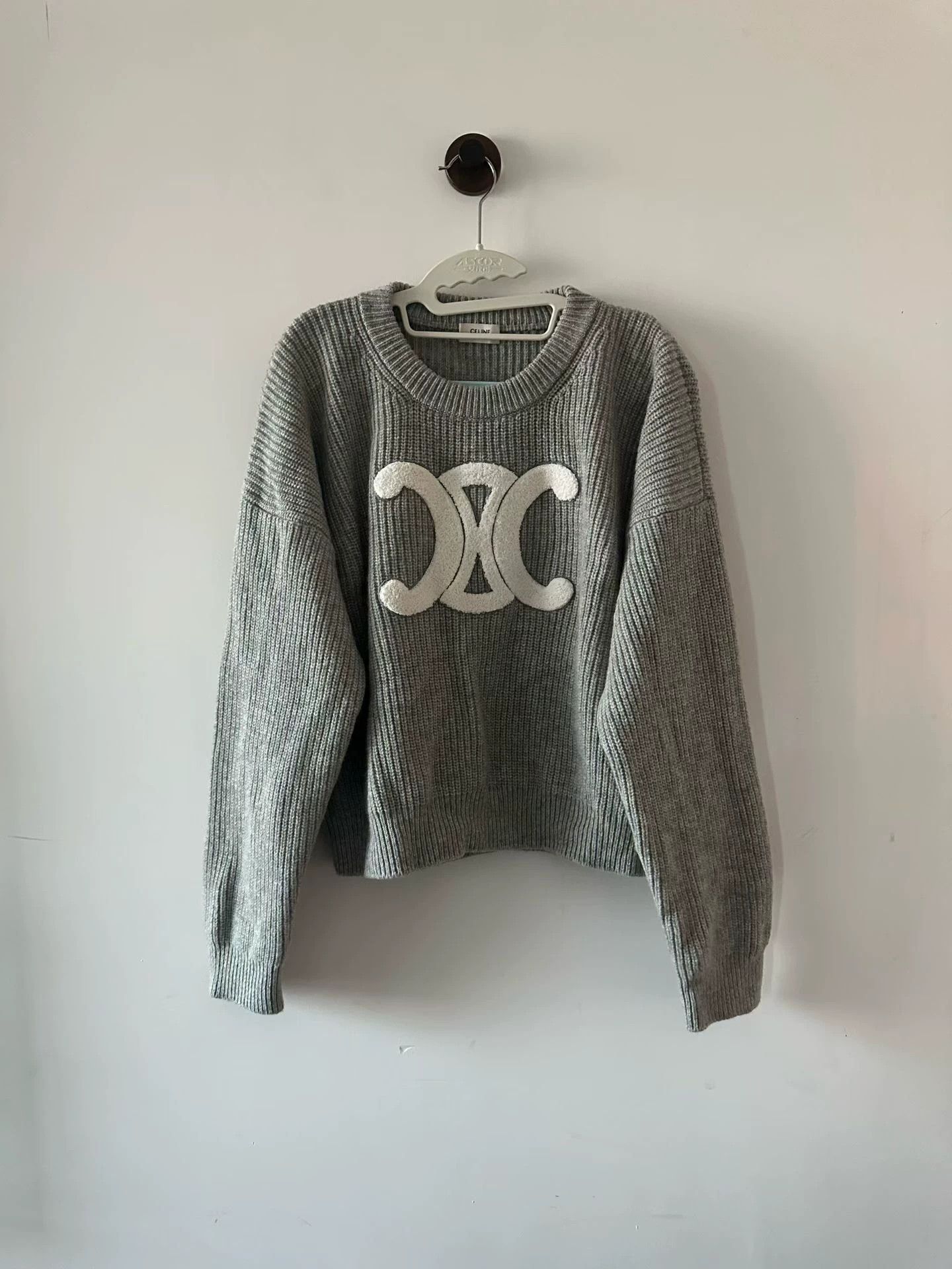 Celine CELINE New Triomphe Sweater Size L Size L / US 10 / IT 46 - 1 Thumbnail