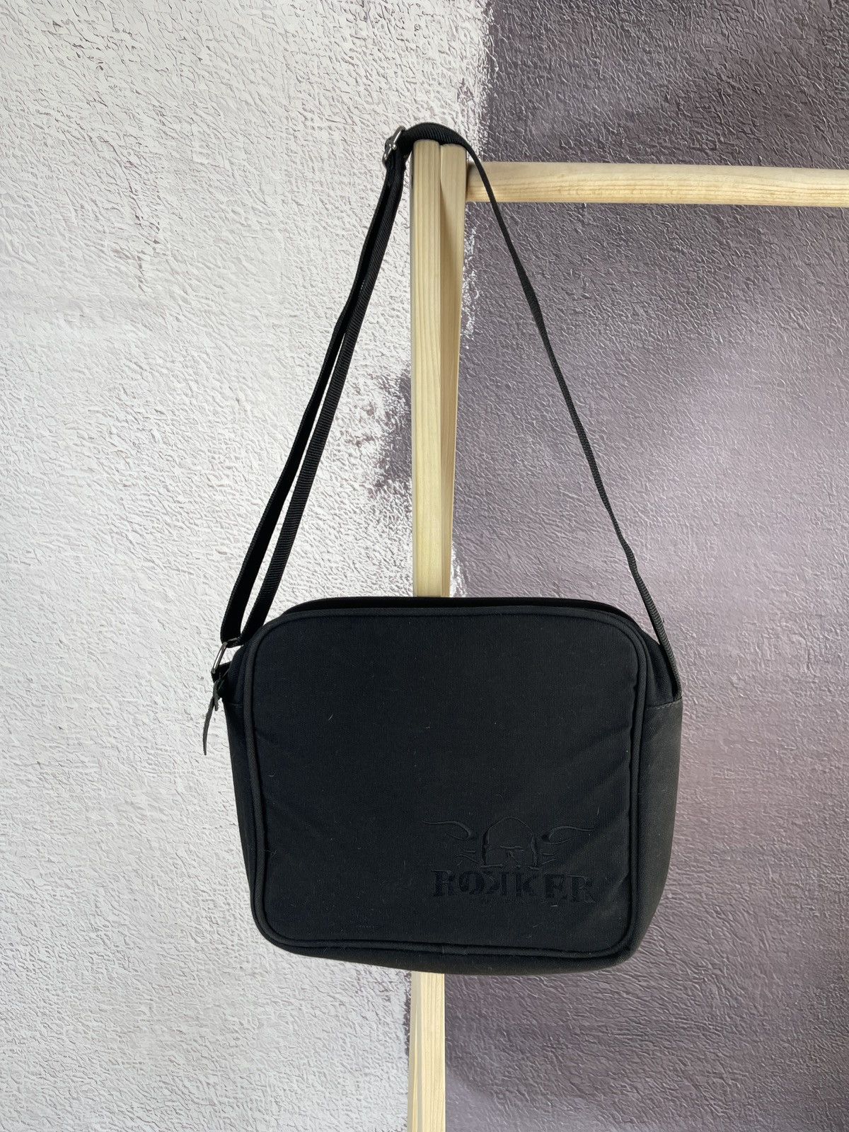 THE ROKKER COMPANY The Rokker Company black cotton shoulder bag Size ONE SIZE - 1 Thumbnail