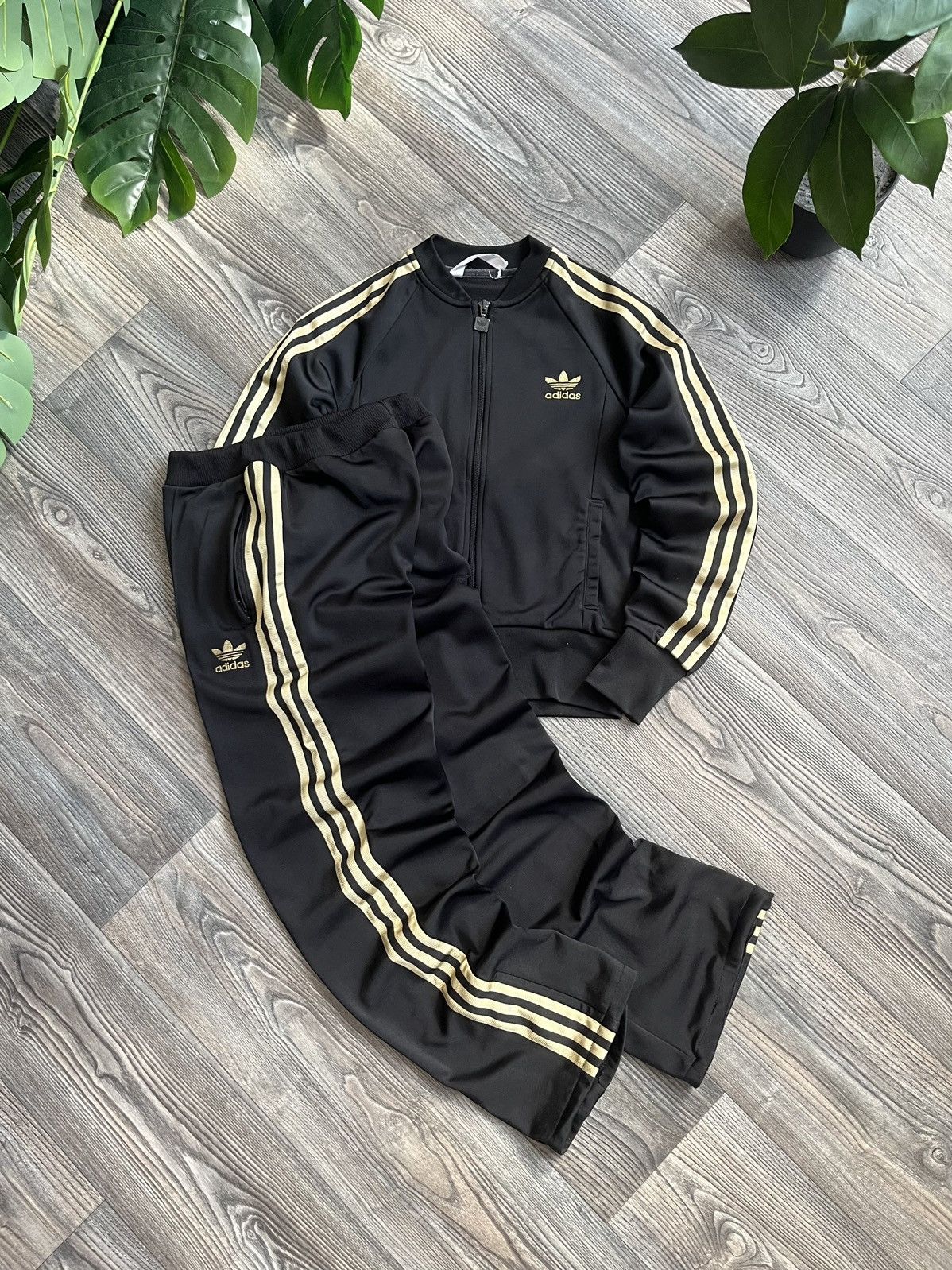Adidas Firebird Grey And Gold Adidas Outfit Adidas Original