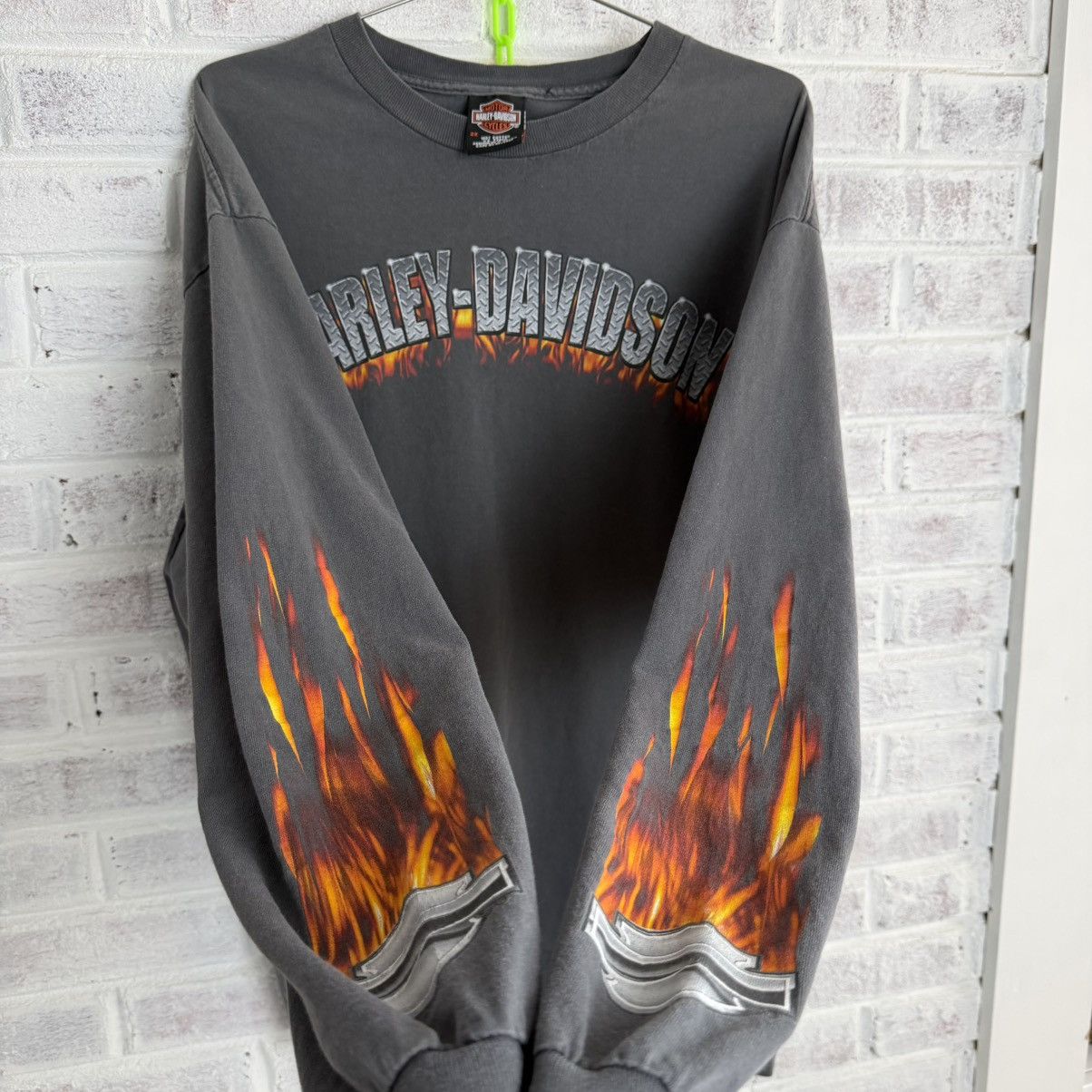 Harley Davidson Vintage RARE FADED 80s Harley Davidson Flame