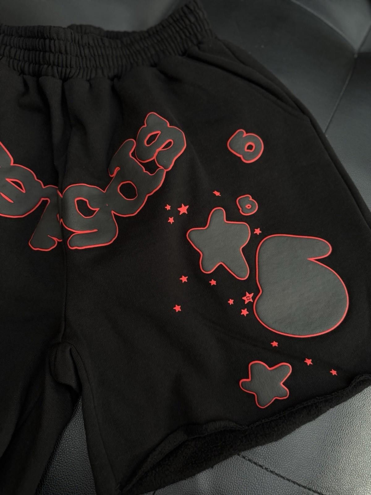 Sp5der Sp5der OG Web V2 Phantom Sweat short “Black Red” (NEW) Size US 32 / EU 48 - 6 Thumbnail