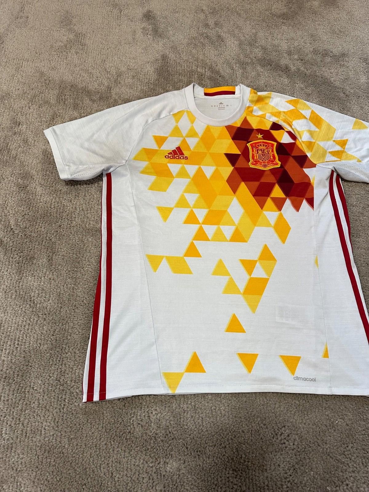 Adidas Spain National Team 2015 2016 Jersey Shirt Soccer Football Size US M / EU 48-50 / 2 - 2 Thumbnail