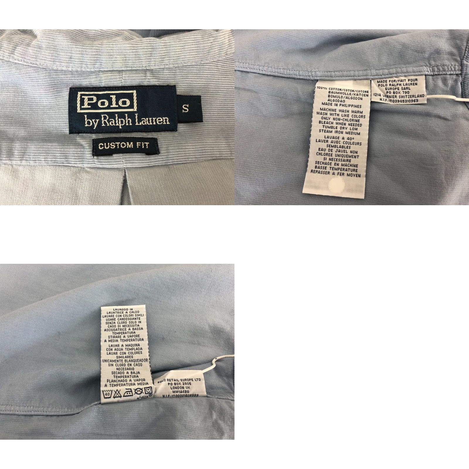 Ralph Lauren Ralph Lauren Corduroy Shirt Men's S Cotton Blue Size US S / EU 44-46 / 1 - 9 Thumbnail