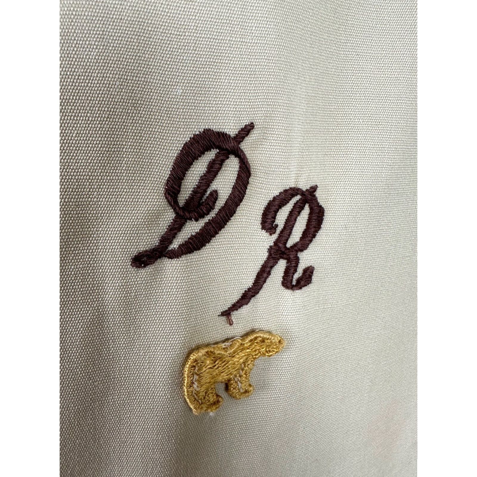 Etro VINTAGE Jack Nicklaus Gleneagles Jacket Men 40 M Beige Cotton Blend Zip Full Zip Pockets Casual Retro 80s 90s Hipster DR Monogrammed Mens Size US M / EU 48-50 / 2 - 4 Thumbnail