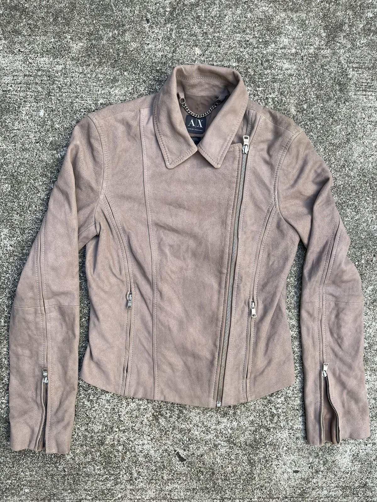 Armani Exchange × Genuine Leather Armani Exchange Goat Leather Multizip Jacket Size S / US 4 / IT 40 - 1 Thumbnail