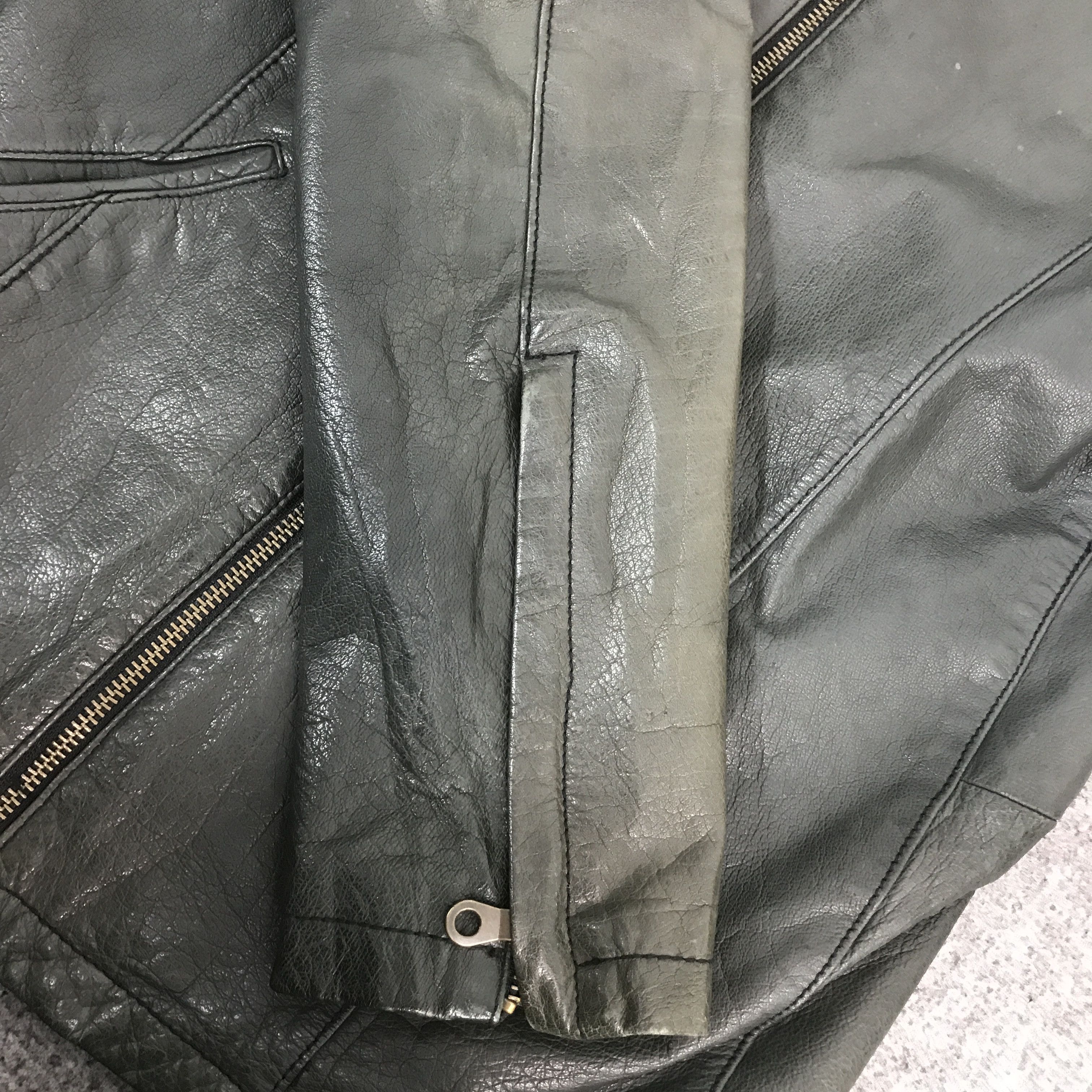 If Six Was Nine lui's leather faded jacket biker style K66B10 Size US M / EU 48-50 / 2 - 9 Thumbnail