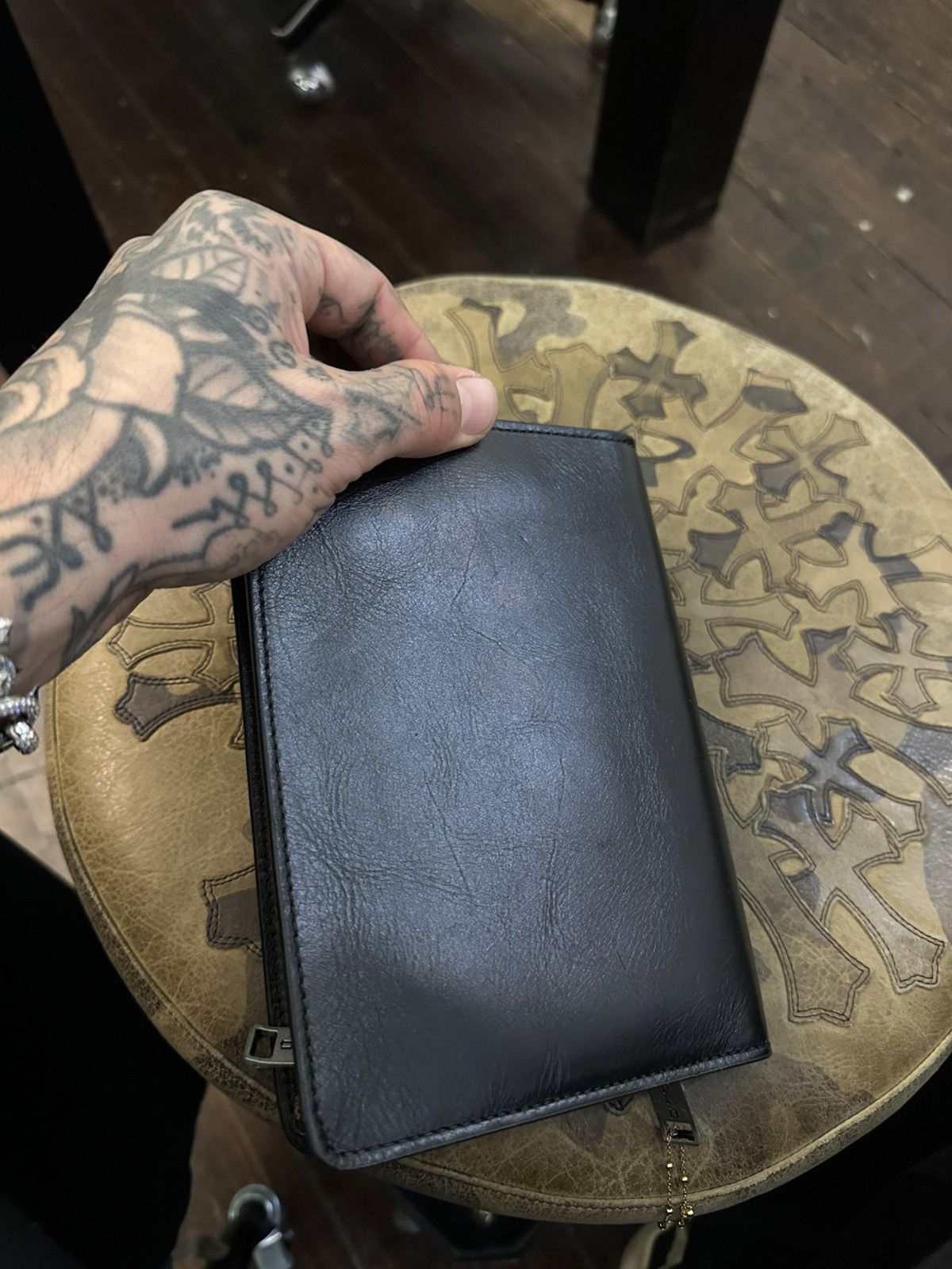 Enfants Riches Deprimes ERD black leather NA narcotics bag keep all wallet Size ONE SIZE - 8 Thumbnail