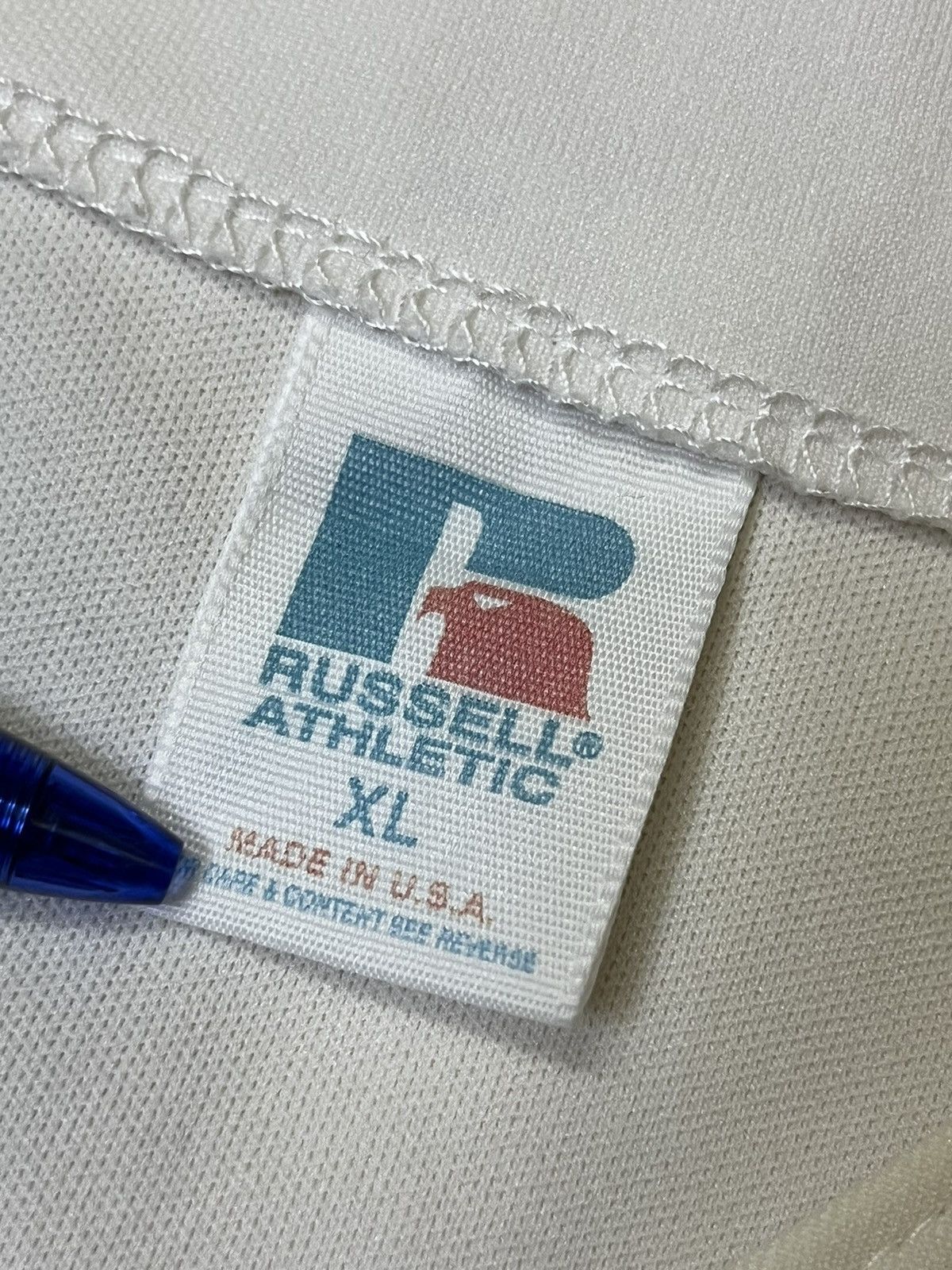Russell Athletic VINTAGE NEW ENGLAND PATRIOTS #16 by RUSSELL NFL JERSEY Size US XL / EU 56 / 4 - 12 Thumbnail