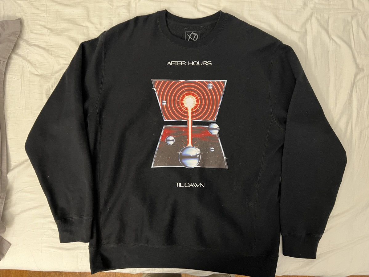 image of The Weeknd Xo 2022 After Hours Til Dawn Tour Sweatshirt in Black, Men's (Size 2XL)