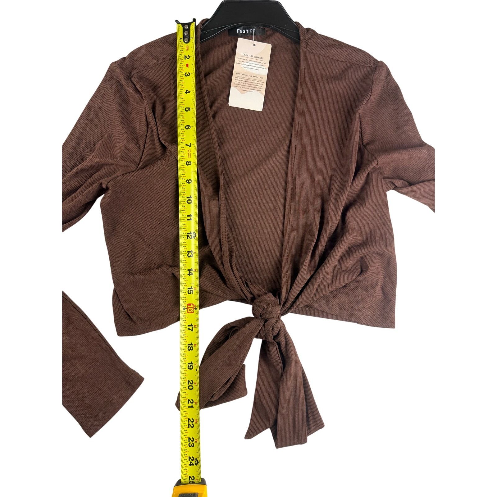 Other Women's Brown Two-Piece Stretchy Fashion Set Size 22" - 2 Thumbnail