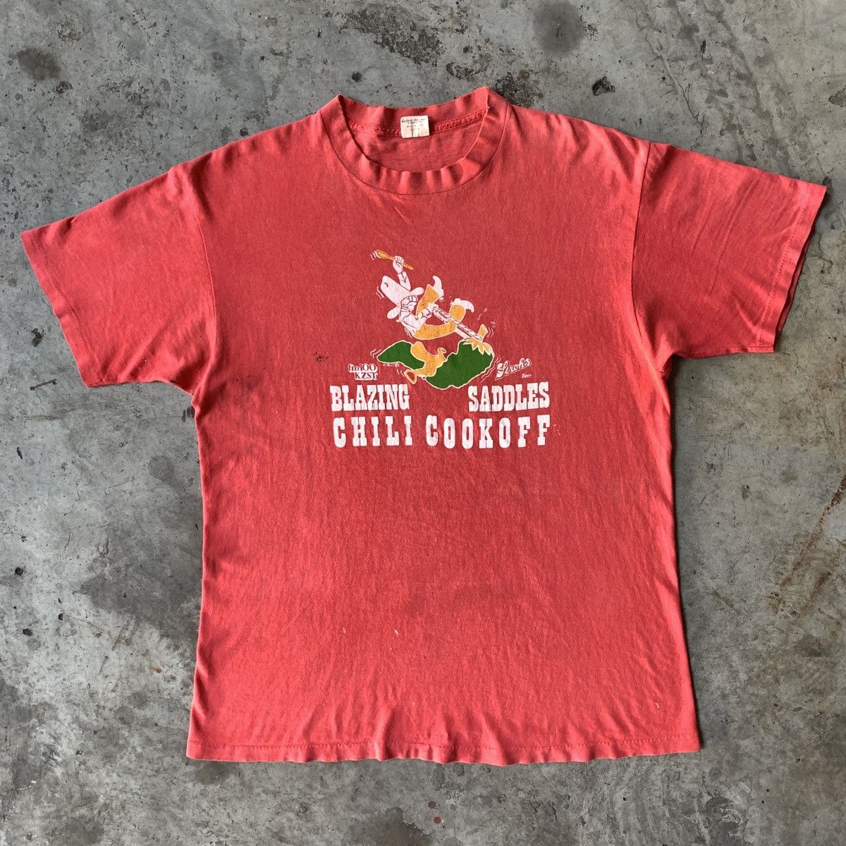 Other × Vintage 1980s Single Stitched Blazing Saddles Belton Tee Size US L / EU 52-54 / 3 - 2 Thumbnail