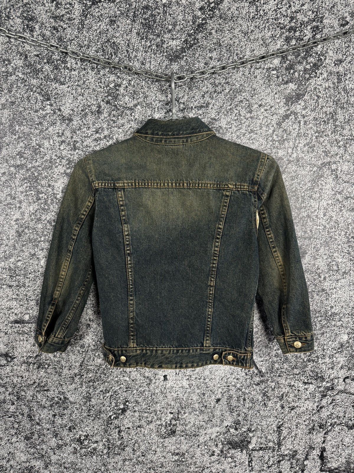 Vintage Diesel Denim Jacket Cropped Trucker Y2K Grunge Sz XS