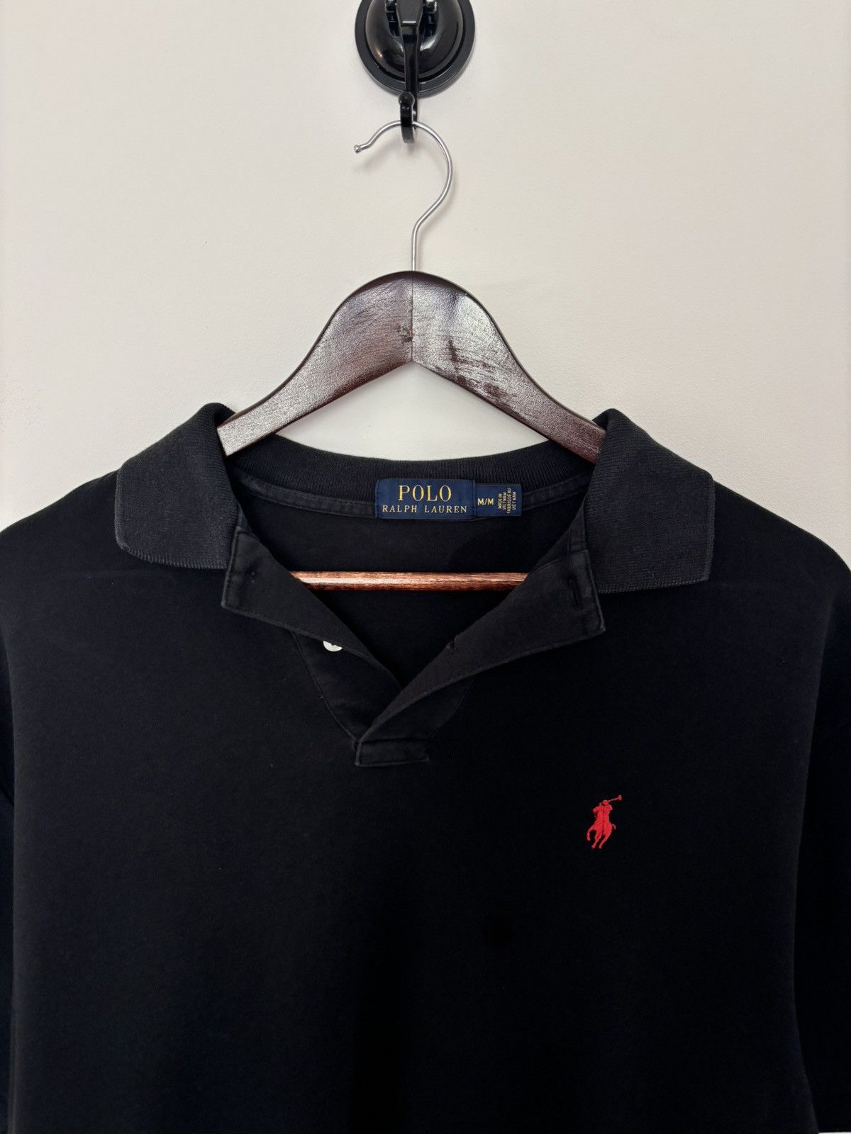 Polo Ralph Lauren Polo Ralph Lauren Black Minimal Pony Polo Shirt Size US M / EU 48-50 / 2 - 2 Thumbnail