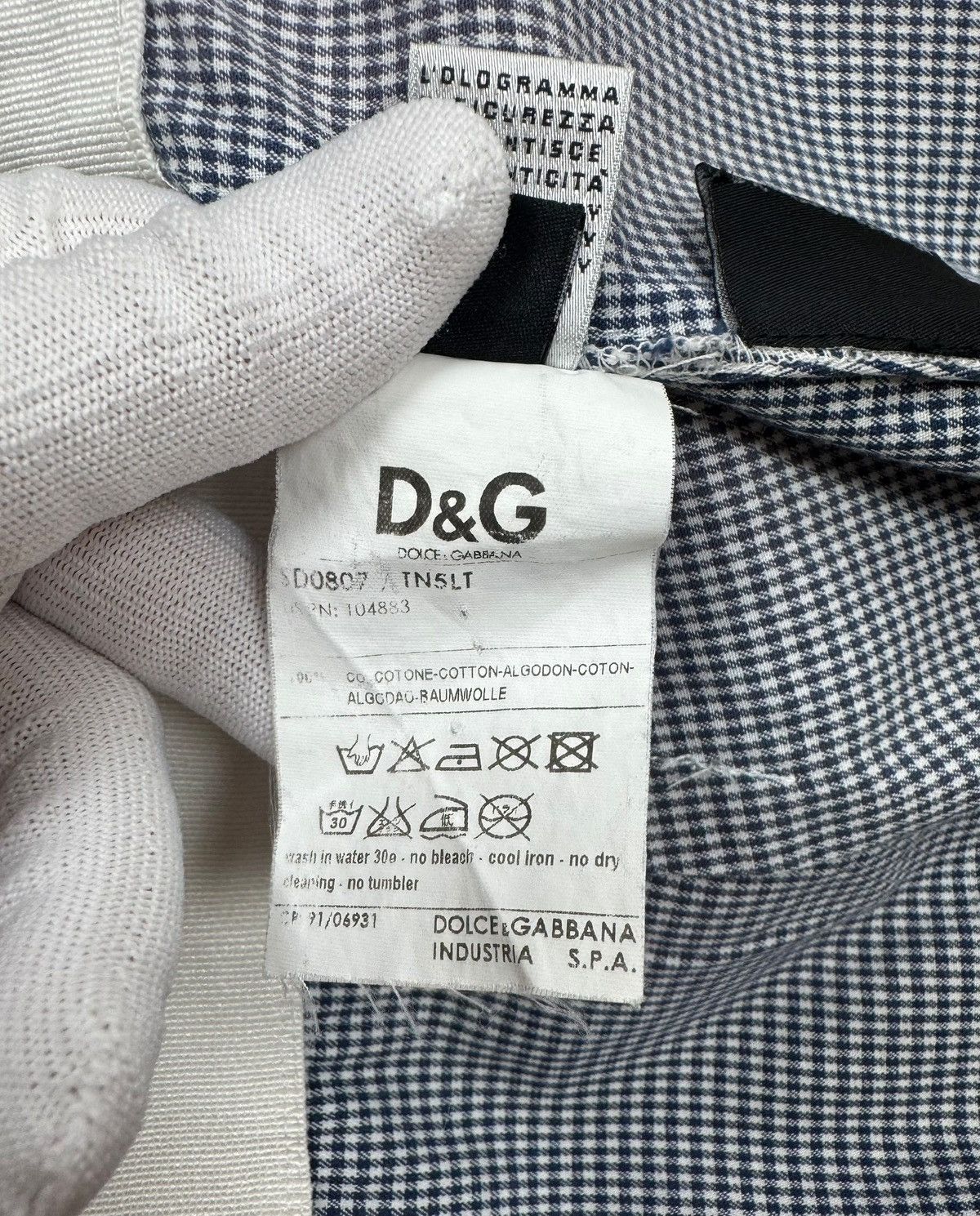 Dolce & Gabbana Dolce & Gabbana Tank Dress Blue Gingham Cotton size 38 Size XS / US 0-2 / IT 36-38 - 17 Thumbnail