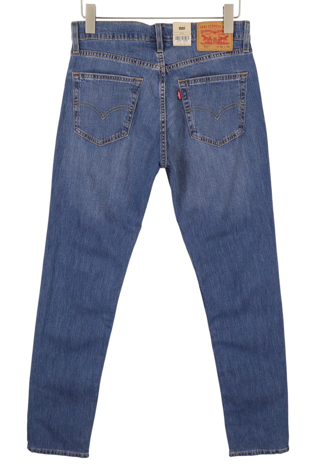 Levi's 511 W31/L34 Blue Faded Lightweight Stretch Jeans 87071 Size US 31 - 2 Thumbnail
