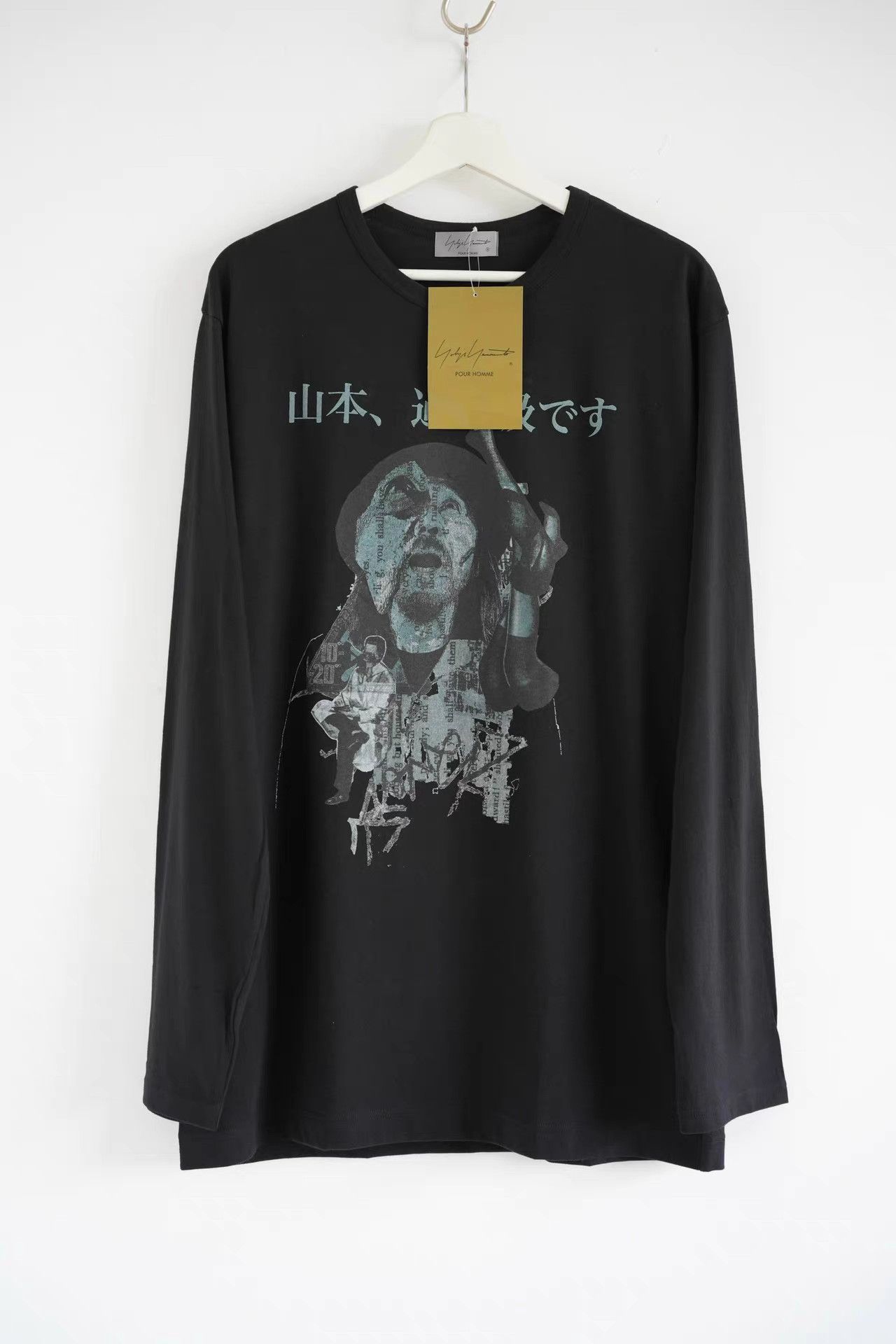 Yohji Yamamoto Yohji Yamamoto Over Breath Portrait Long Sleeve Tee K4 Size US L / EU 52-54 / 3 - 1 Thumbnail