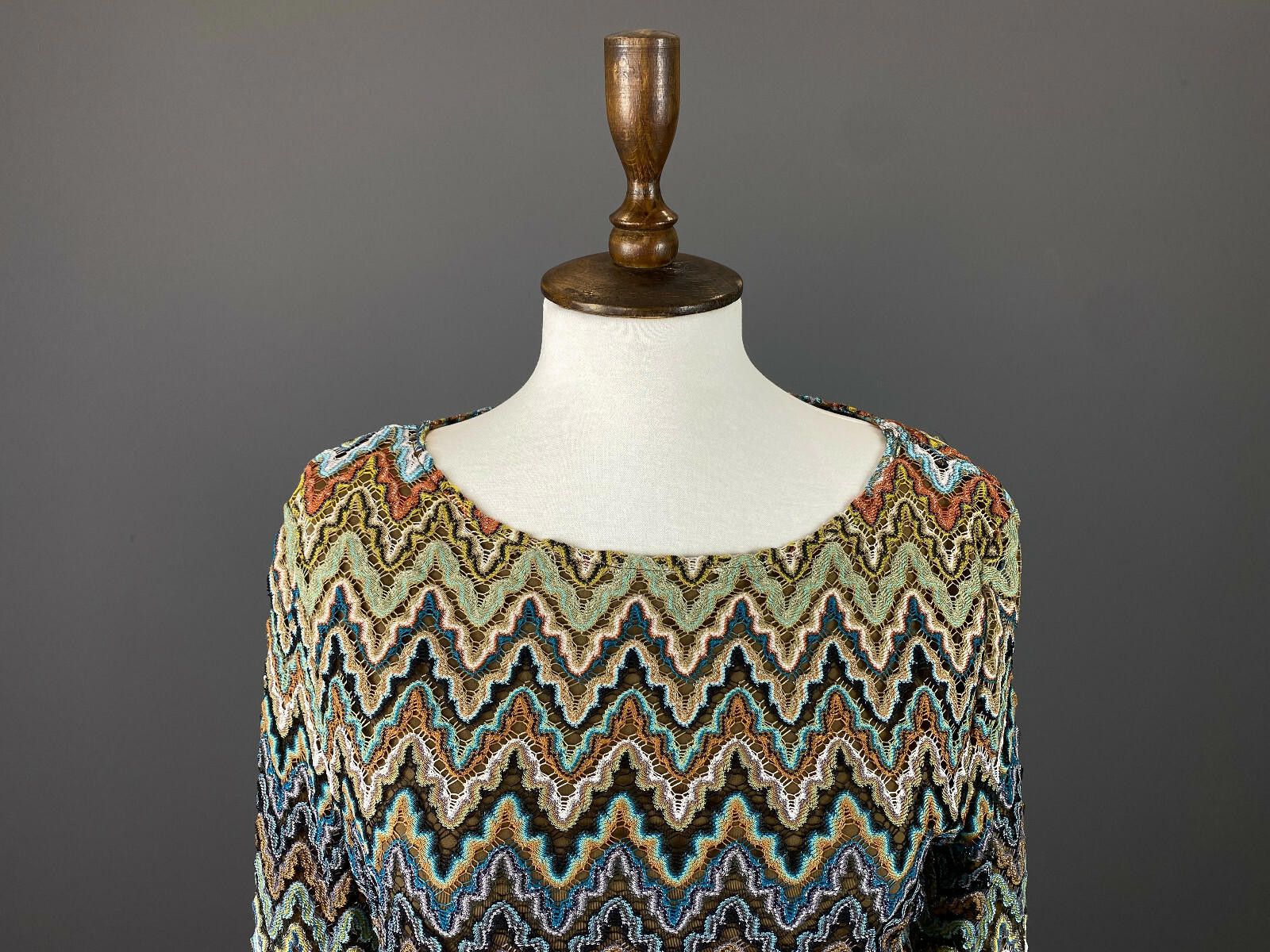 Designer Ana Alcazar Multicolor Geometric Pullover Sweater Size 38 Size M / US 6-8 / IT 42-44 - 2 Thumbnail
