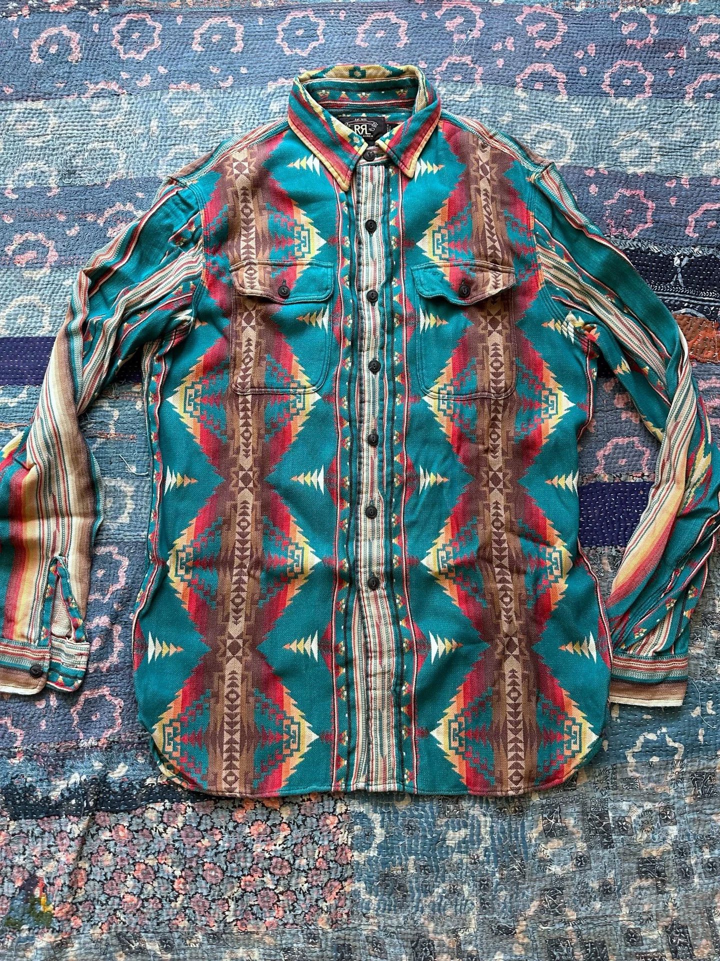 RRL Ralph Lauren RRL Southwest Print Shirt M Like New Size US M / EU 48-50 / 2 - 1 Thumbnail