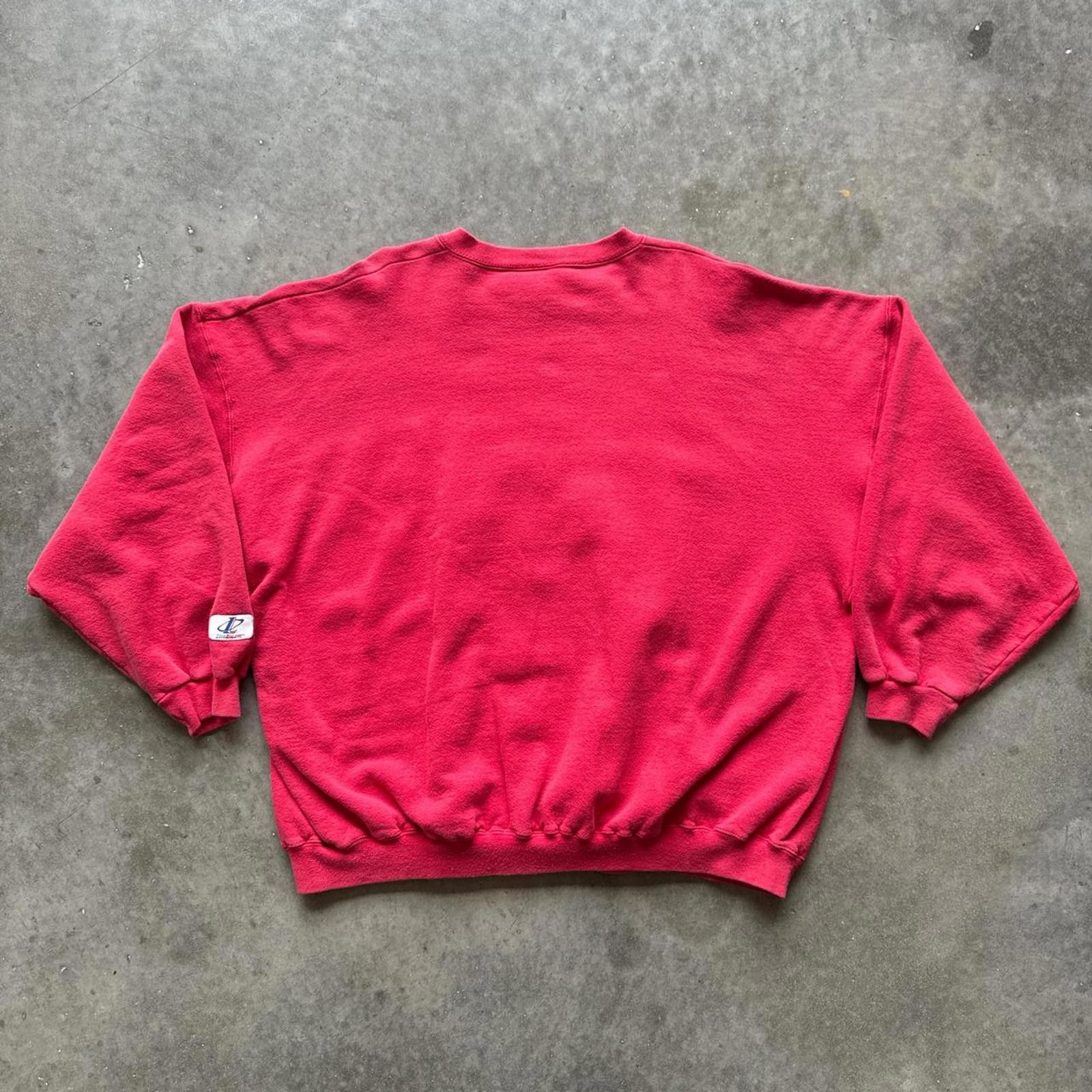 Logo Athletic Chicago Bulls Red Vintage Logo Athletic Crewneck Sweatshirt Size US XXL / EU 58 / 5 - 2 Thumbnail