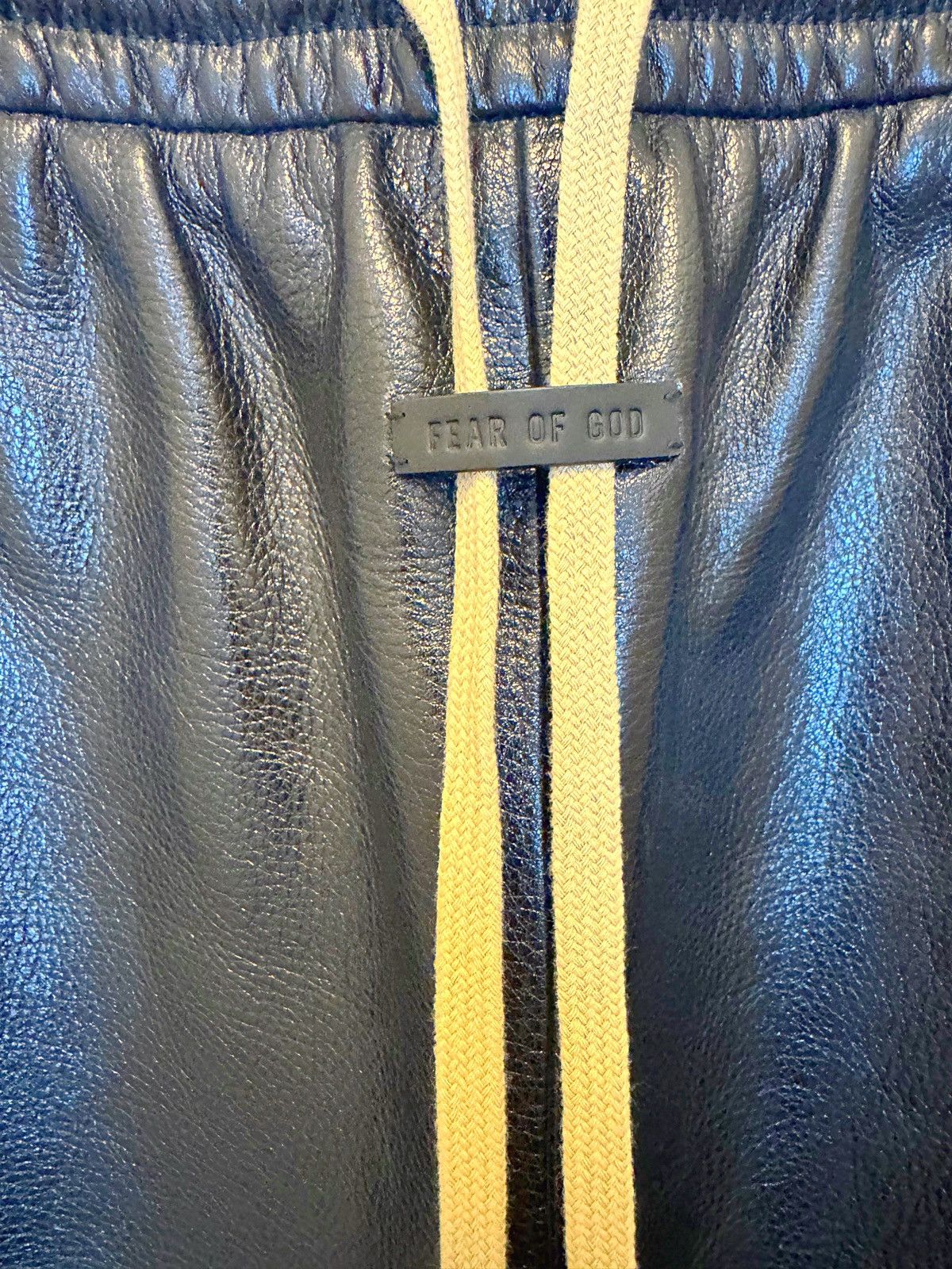 Fear of God Fear of God Leather Forum Trousers Size US 33 - 8 Thumbnail