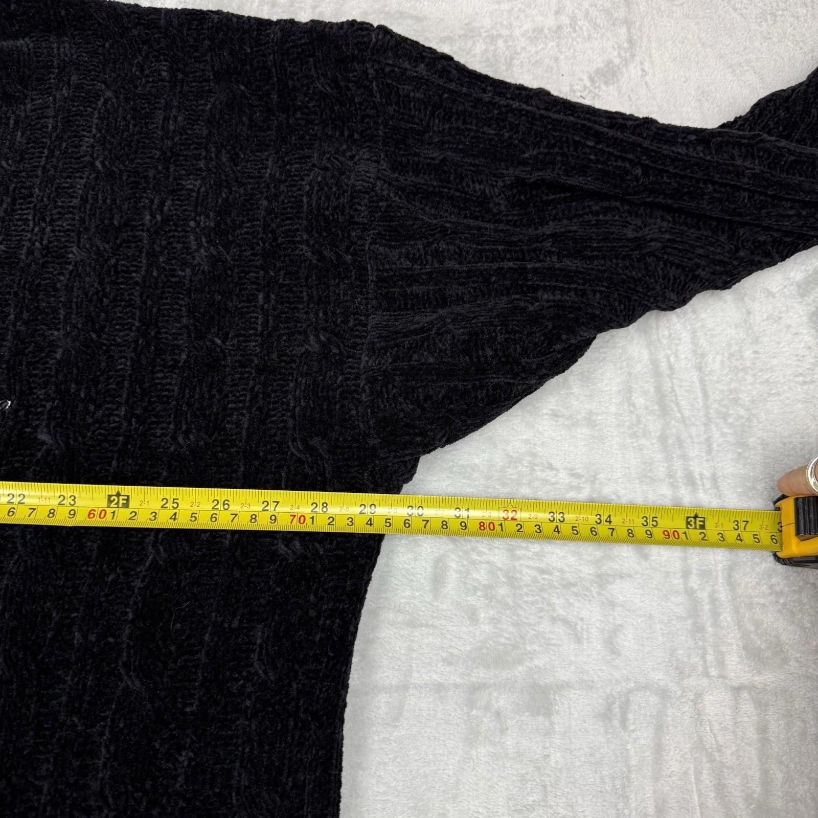Fubu VTG FUBU Sports Black Chenille Ribbed Sweater Hip-Pop SzXL Size US XL / EU 56 / 4 - 8 Thumbnail