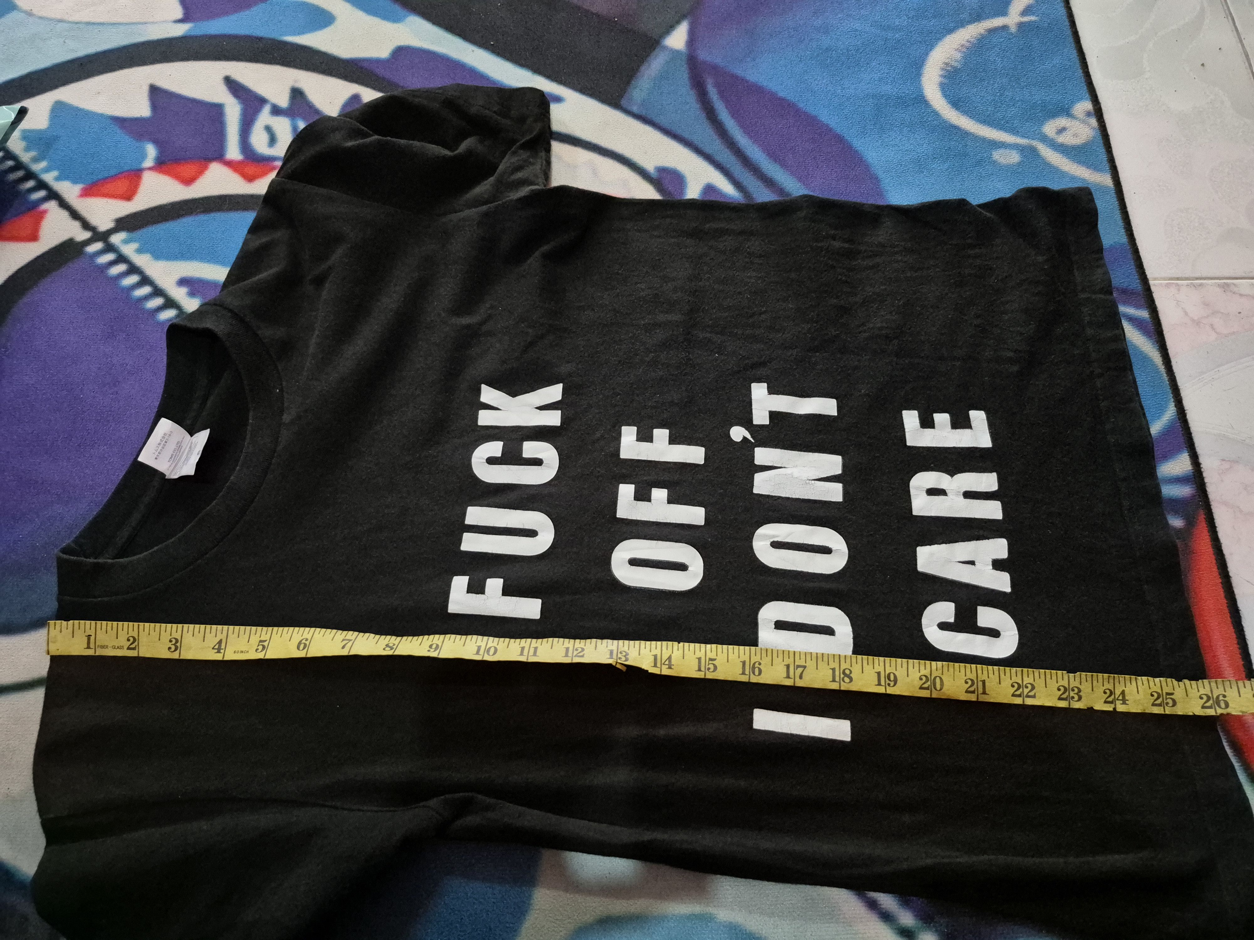 Vintage 🔥 Fuck Off I Dont Care Explicit Words Parody Tee Size US S / EU 44-46 / 1 - 7 Thumbnail