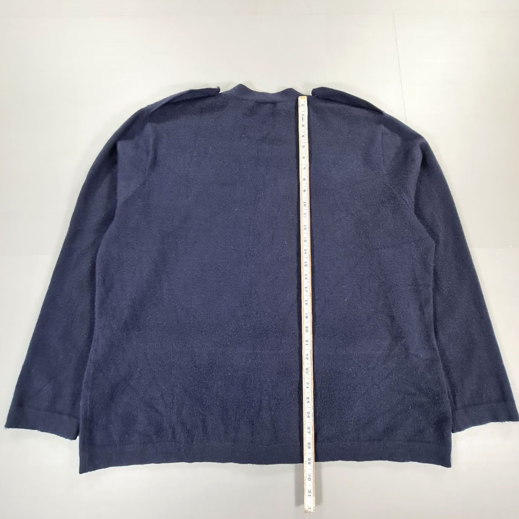 Polo Ralph Lauren VINTAGE Polo Ralph Lauren Cardigan Mens Jumper Navy Blue 2XL Cashmere Knit Pocketed Winter Shawl Neck Casual Mens Size US XXL / EU 58 / 5 - 6 Thumbnail