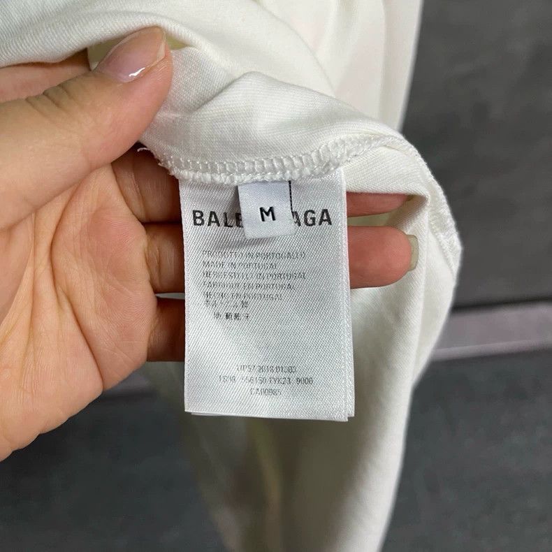 Balenciaga Balenciaga White logo print crew neck short sleeve T-shirt Size US M / EU 48-50 / 2 - 4 Thumbnail