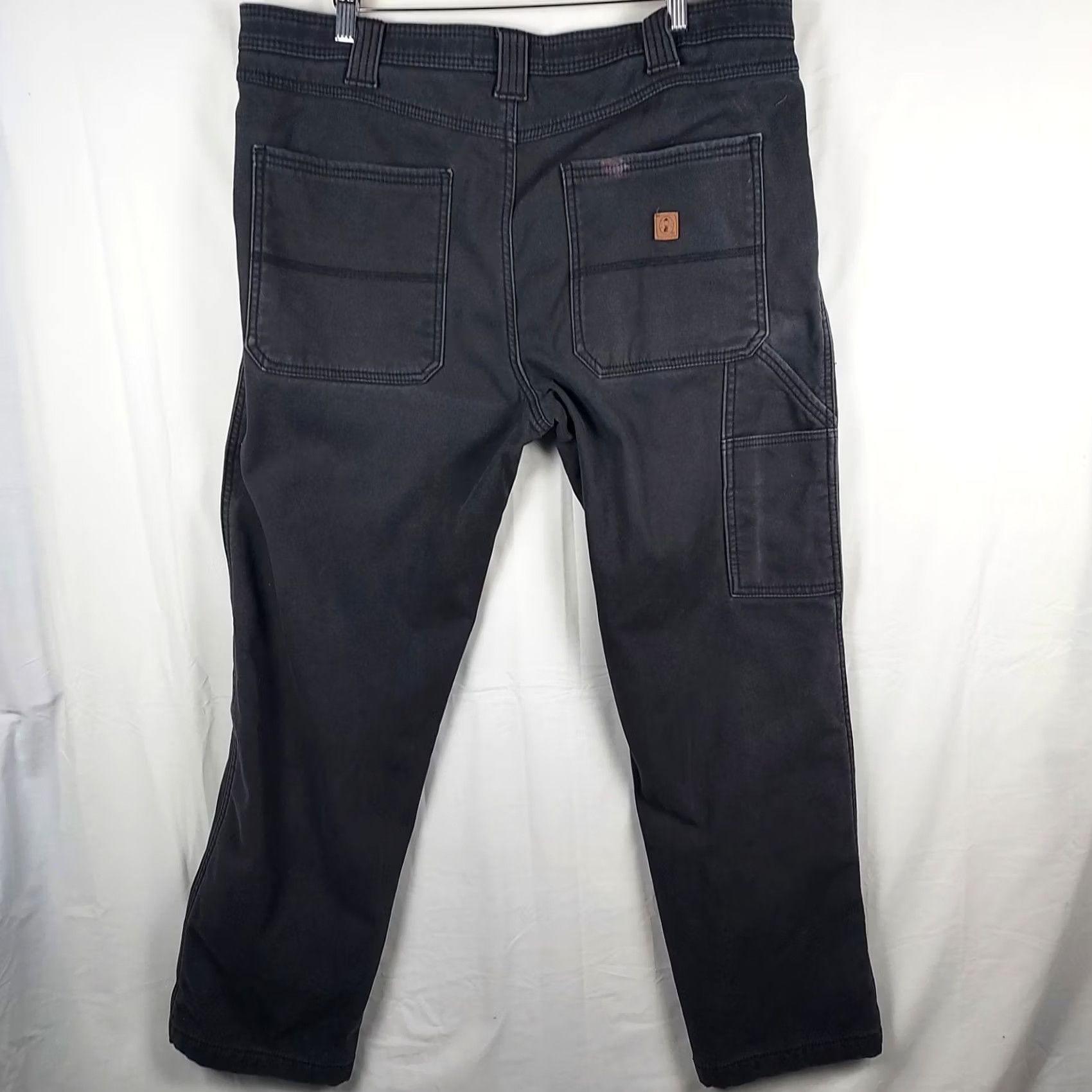 Vintage Coleman Work Pants Fleece Lined 36×32 Gray 5-Pocket Cargo Regular Men’s Pants Warm Durable Workwear Style Size US 36 / EU 52 - 2 Thumbnail