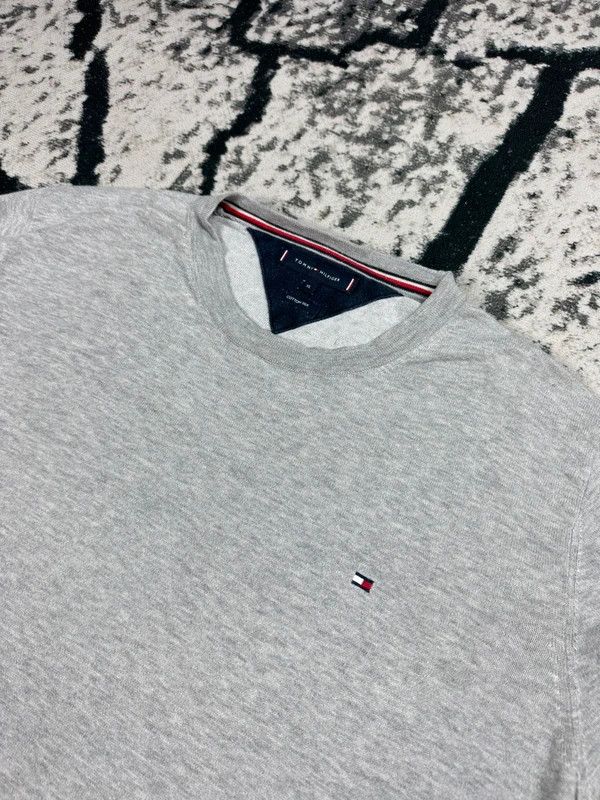 Tommy Hilfiger Tommy Hilfiger Gray XL Silk Sweater Size US XL / EU 56 / 4 - 3 Thumbnail