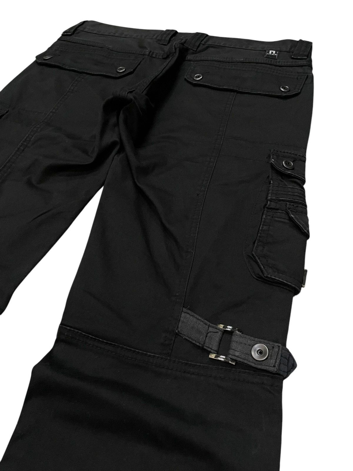 HIDEAWAYS × Japanese Brand × Tornado Mart Hideaways Nicole Bondage Paneled Flared Pants Size US 32 / EU 48 - 16 Thumbnail