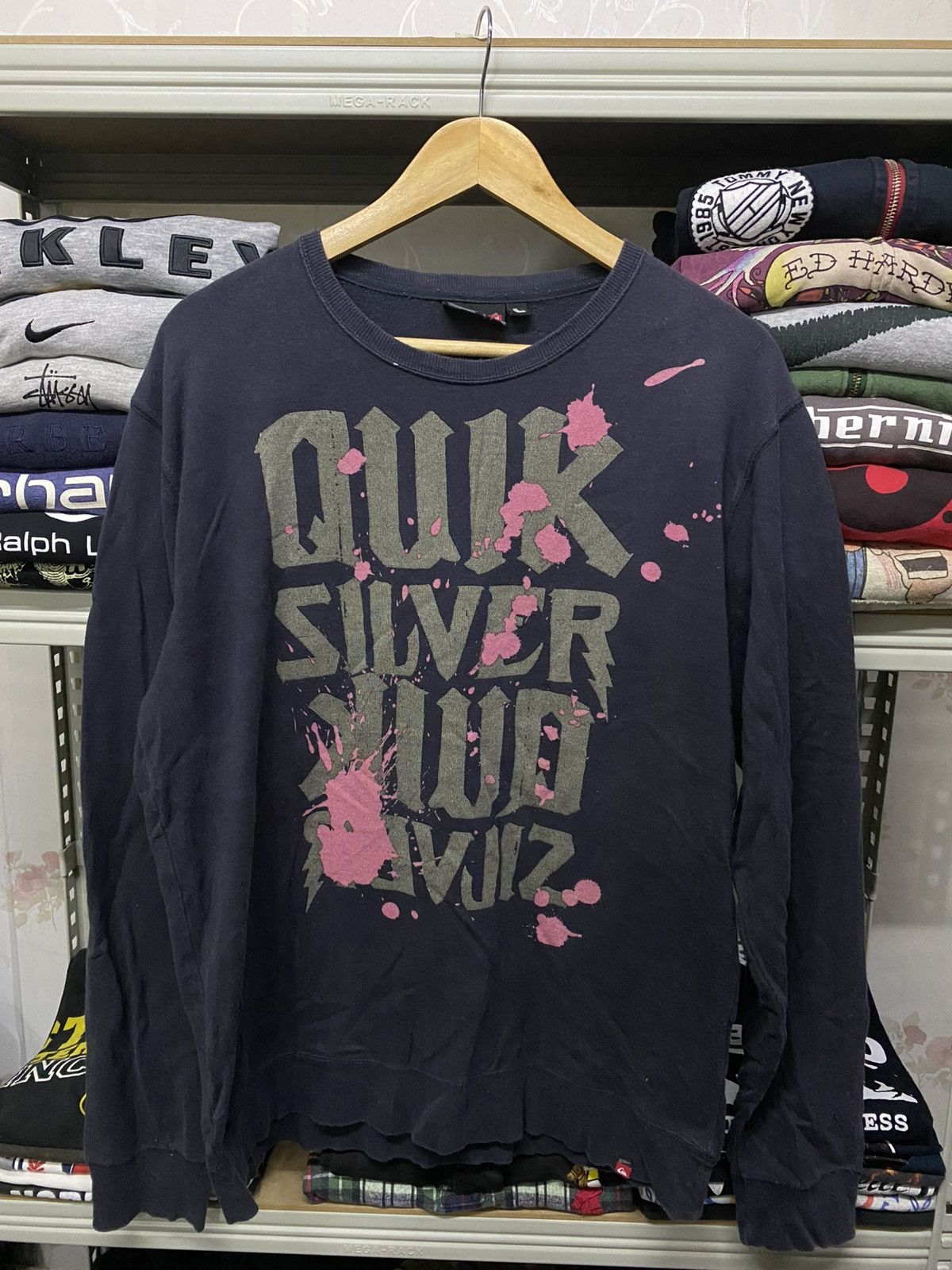Quiksilver × Vintage Vintage Quiksilver big printed sweatshirt Size US M / EU 48-50 / 2 - 1 Thumbnail