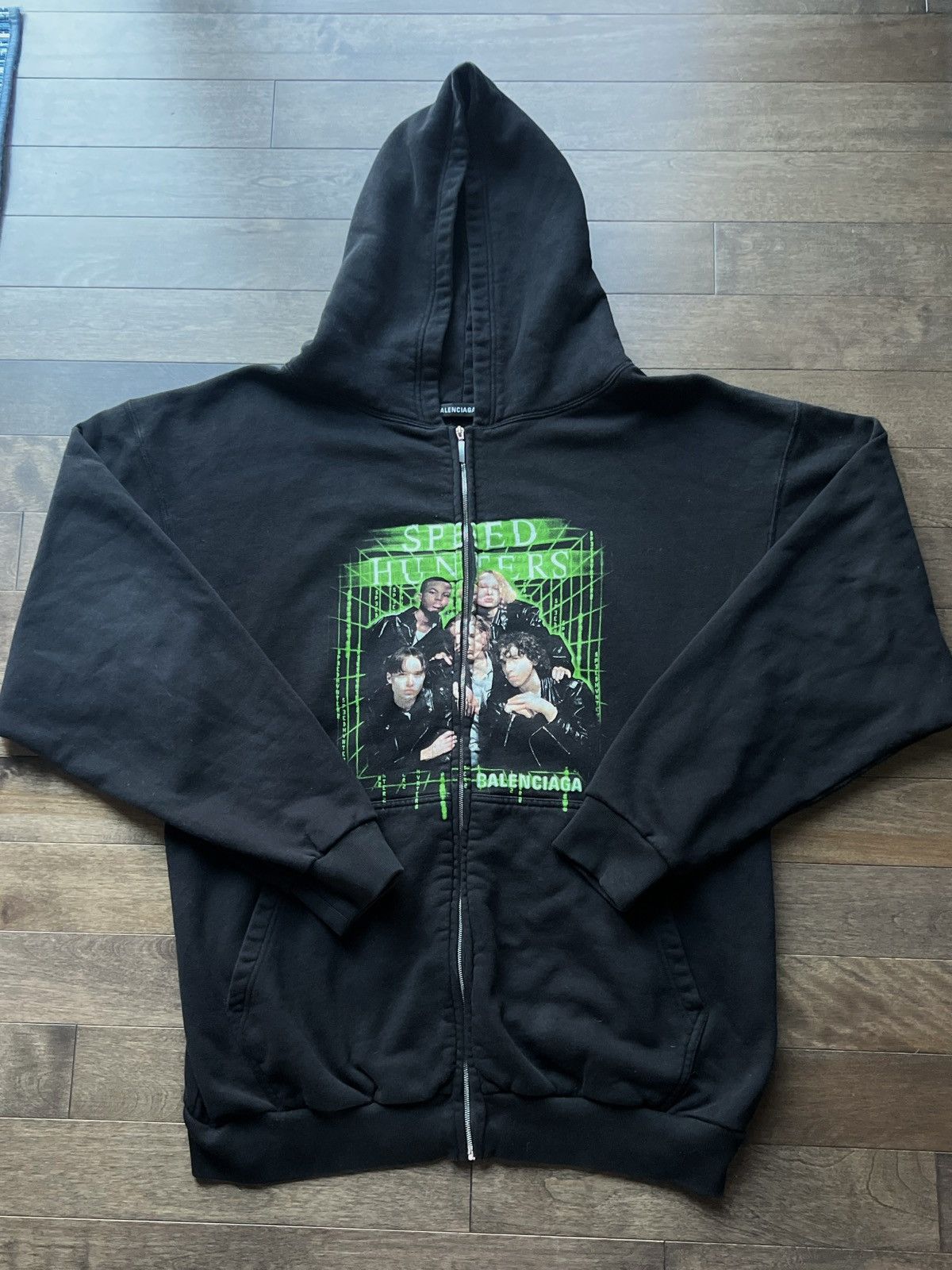 Image of Balenciaga Speedhunters Oversized Hoodie OG in Black, Men's (Size Small)