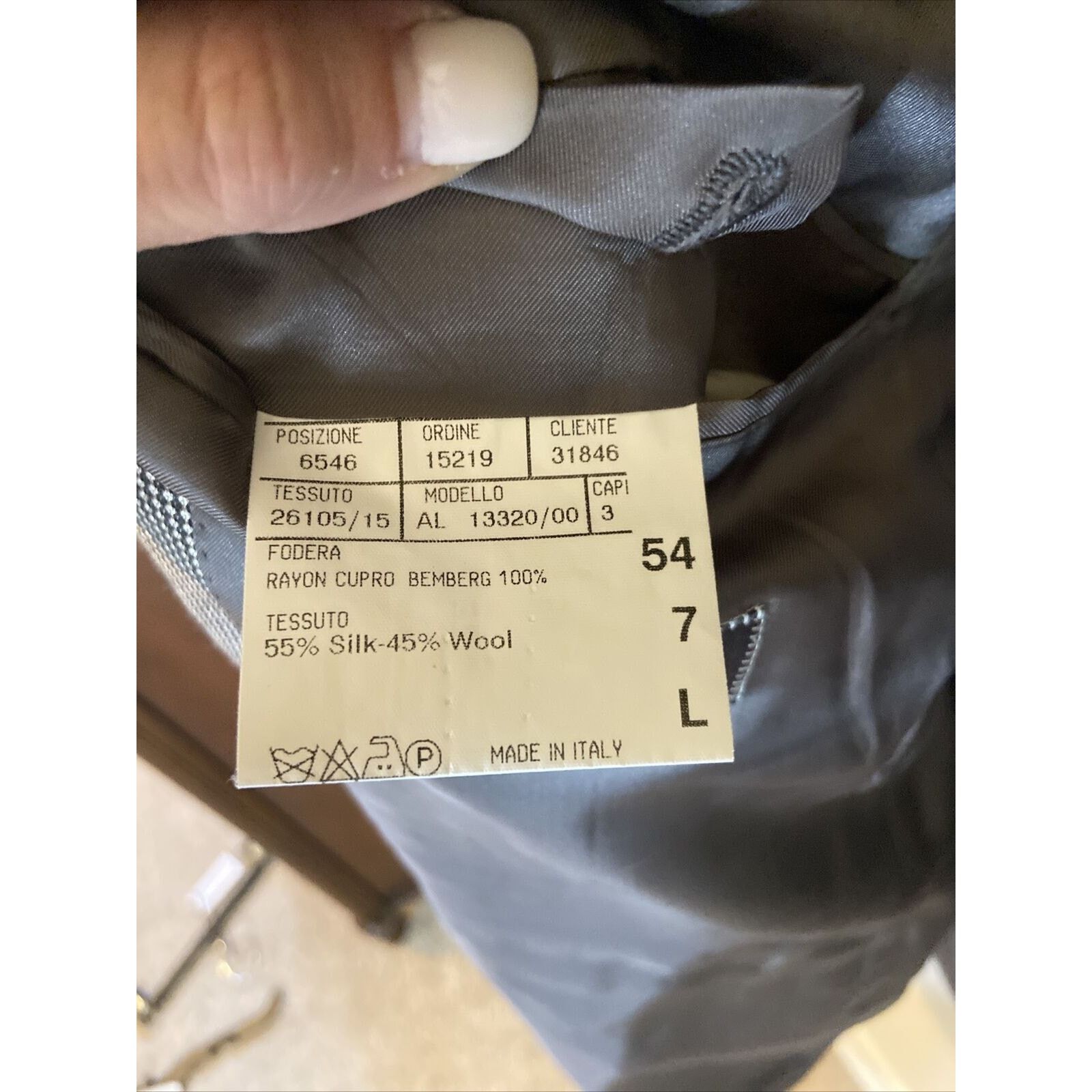 Canali Canali Men’s Black White Dot Pattern Sport Coat 44L/54L Size 44L - 5 Thumbnail