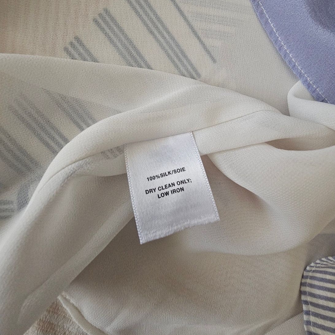 Lafayette 148 EUC Lafayette 148 Striped Sleeveless Silk Blouse Top XL Size XL / US 12-14 / IT 48-50 - 9 Thumbnail