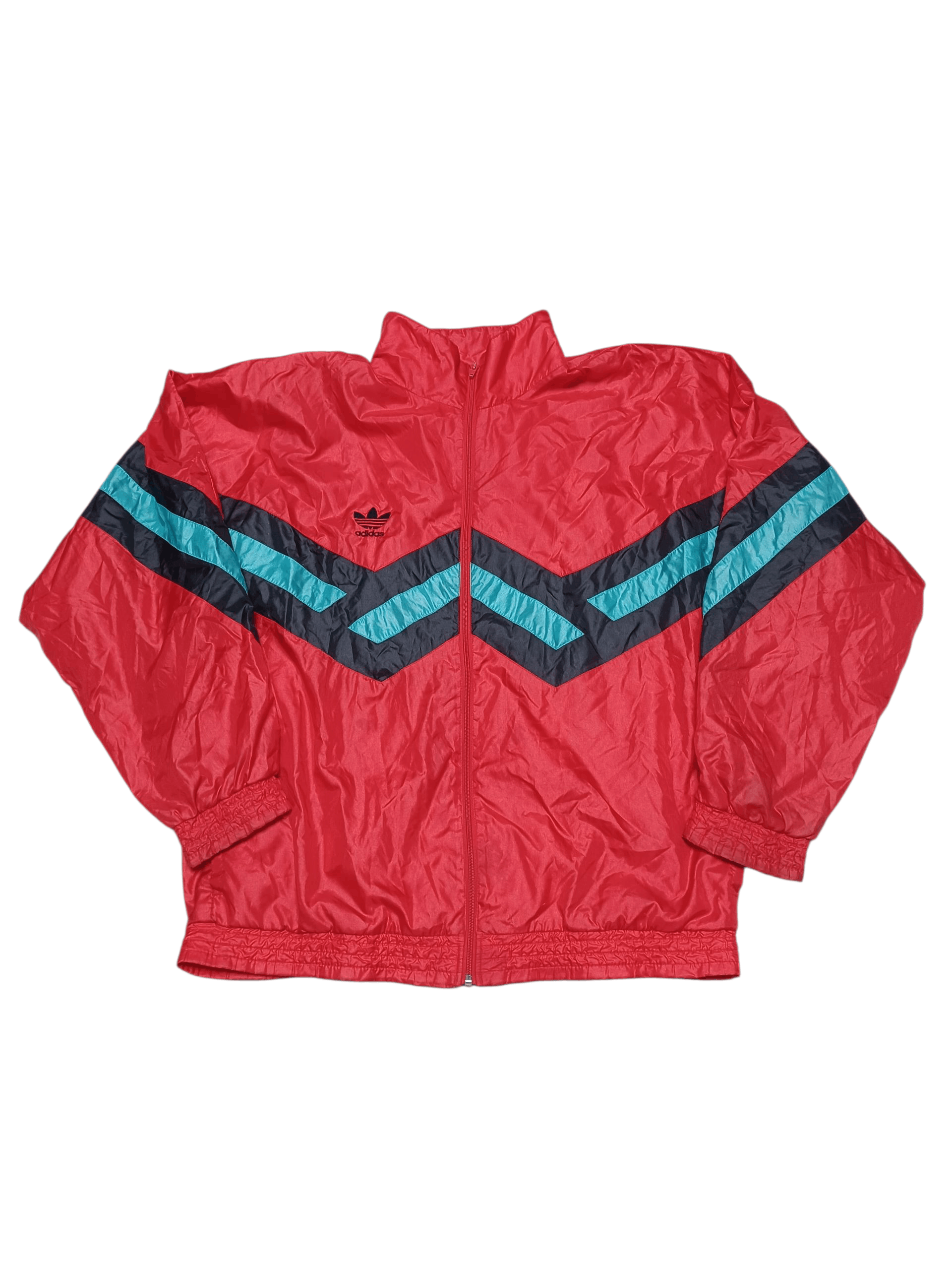 Adidas ADIDAS VINTAGE 90S NYLON TRACK JACKET SPORTSWEAR SOCCER Size US XL / EU 56 / 4 - 1 Thumbnail