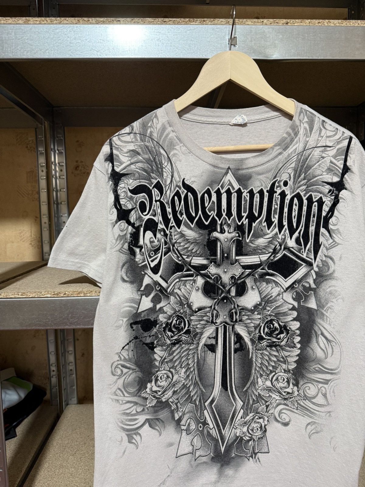 Affliction × Raw State Y2K Raw State Redemption Hysteric Glamour Opium T-Shirt Hype Size US L / EU 52-54 / 3 - 3 Thumbnail