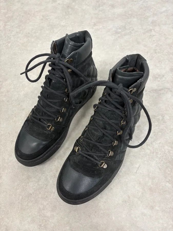 Marc Jacobs Marc Jacobs Black Quilted High-Top Leather Sneaker Size US 8.5 / EU 41-42 - 3 Thumbnail