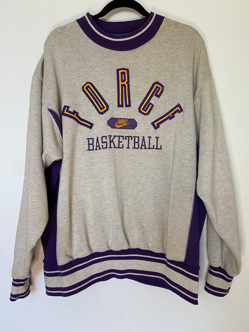 RARE Vintage 80's/90's Nike Force Logo Basketball Pullover