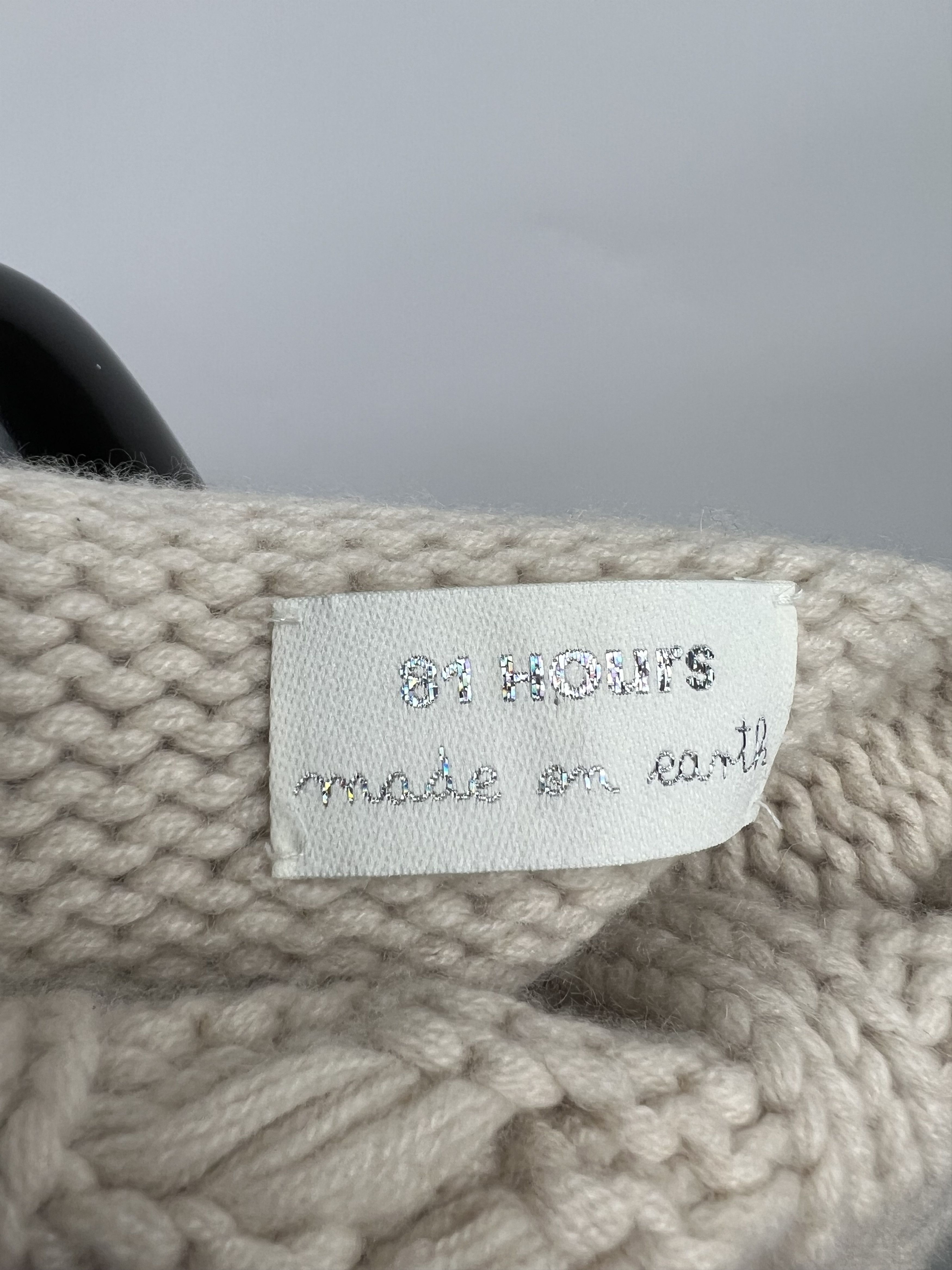 Other 81 Hours Women’s Ivory 100% Cashmere Cable Knit Vest Size S Size S / US 4 / IT 40 - 11 Thumbnail