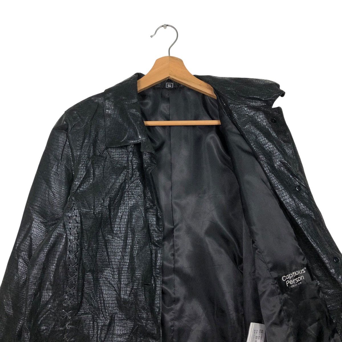 Japanese Brand 📌Vintage Biker Leather Jacket Captious Person Issey Miyake Size US L / EU 52-54 / 3 - 13 Thumbnail