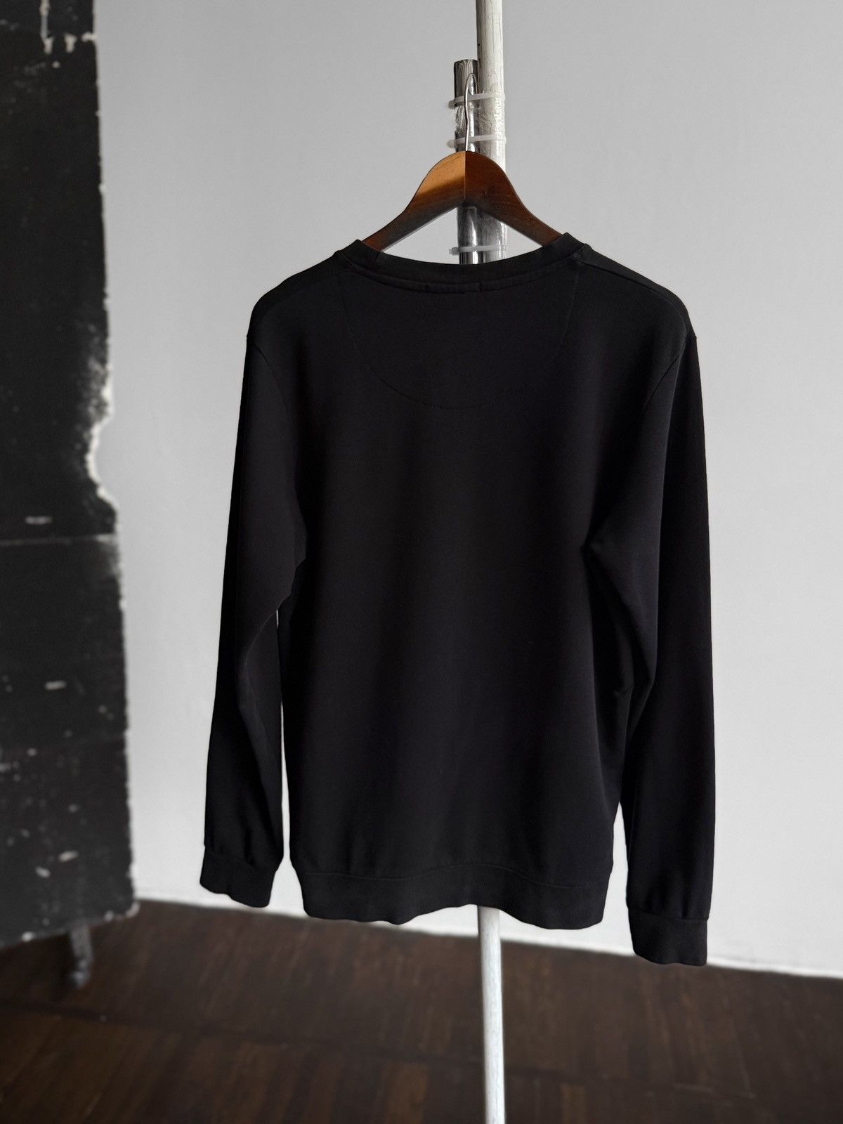 Aquascutum Aquascutum London Mens Sweatshirt Big Logo Black Long Sleeve Size US L / EU 52-54 / 3 - 2 Thumbnail