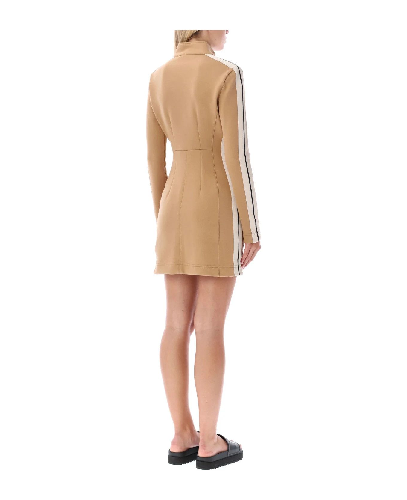 Palm Angels o1y1125 Shirt Mini Dress in Camel Size L / US 10 / IT 46 - 3 Thumbnail