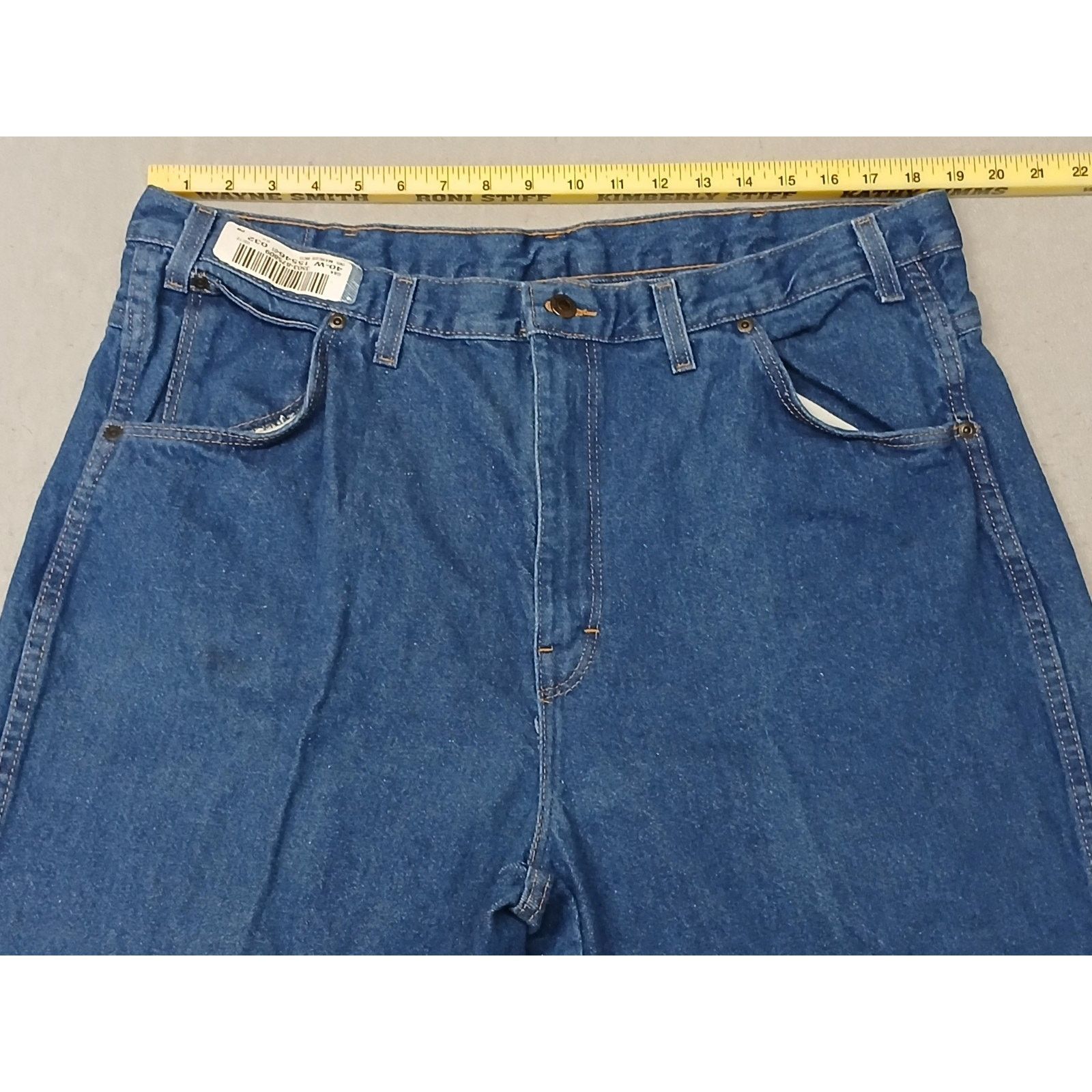 Other G & K (42x30) Tapered Straight Leg Blue Denim Work Jeans Size US 42 / EU 58 - 5 Thumbnail