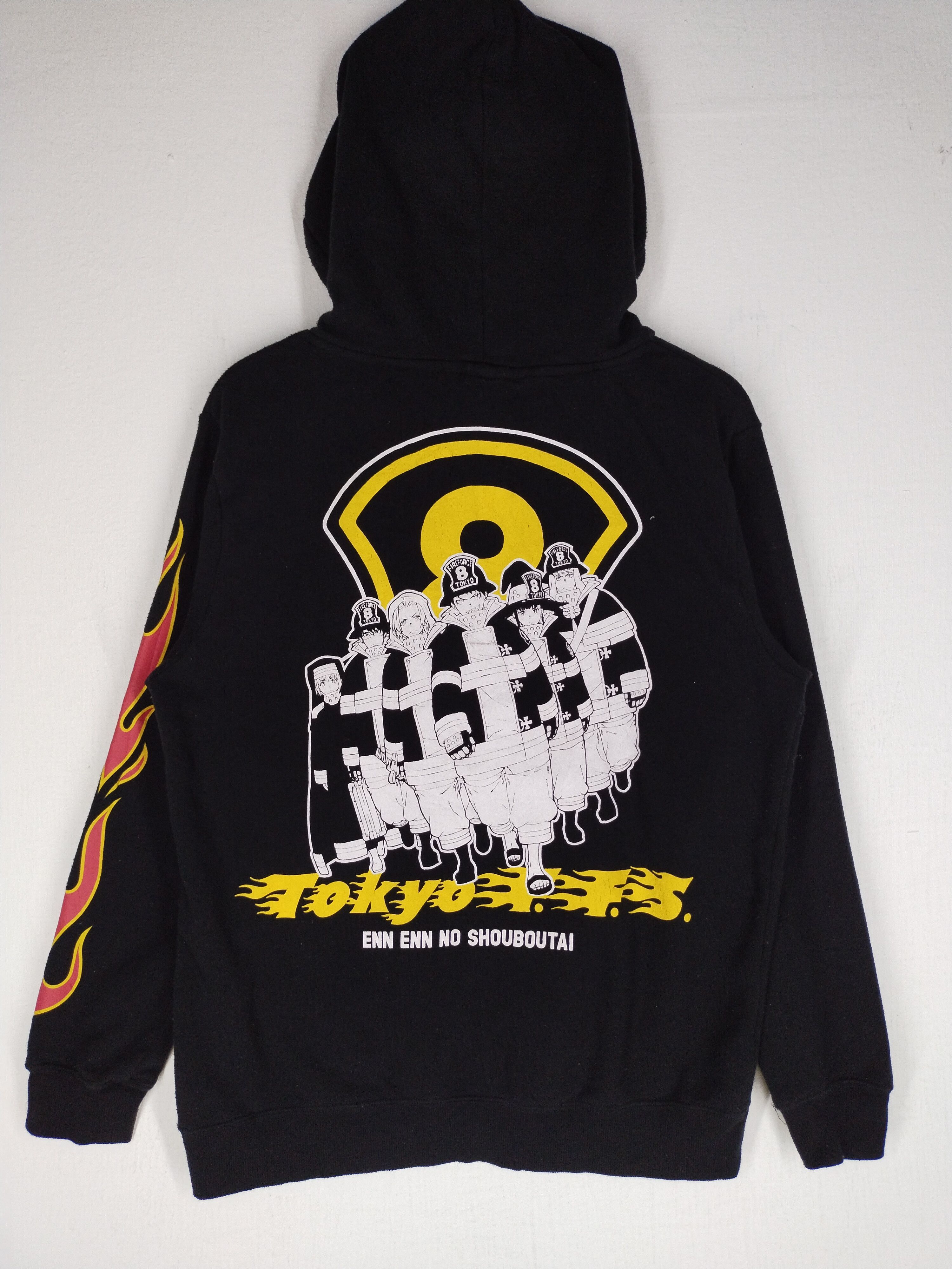 Japanese Brand Vintage Offering Flame Fire Brigade Parker Hoodie Size US M / EU 48-50 / 2 - 2 Thumbnail